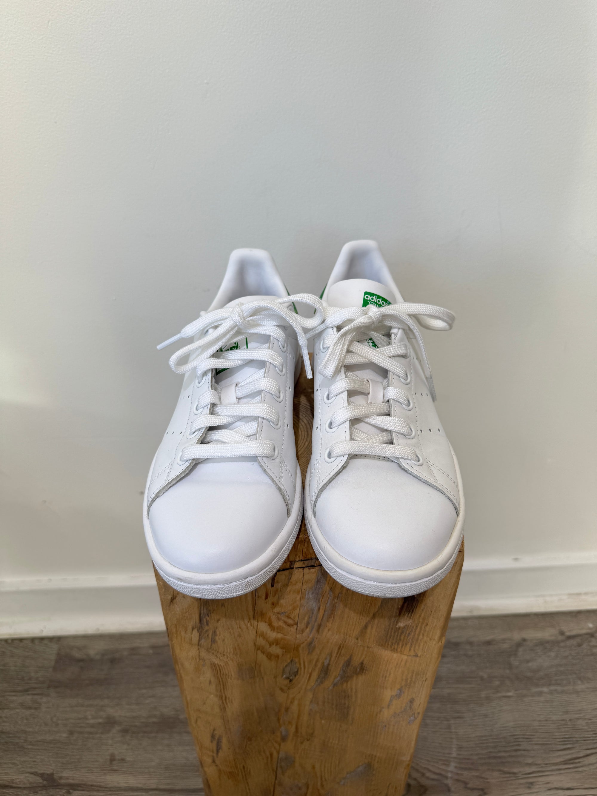 Adidas x Stan Smith sneakers, White Green, 4.5 Youth