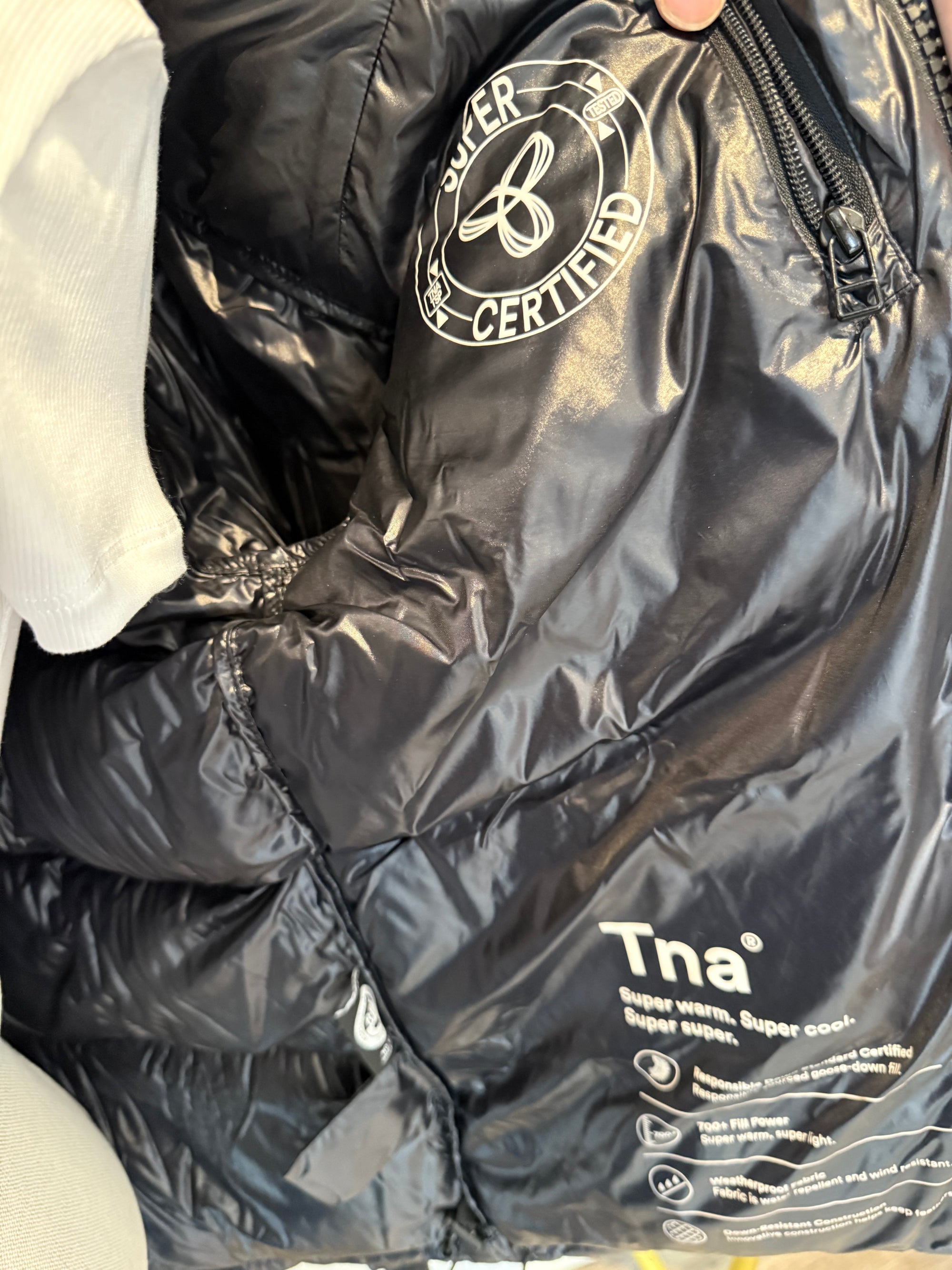 The SuperPuff Coat, Hi Gloss Black, XS