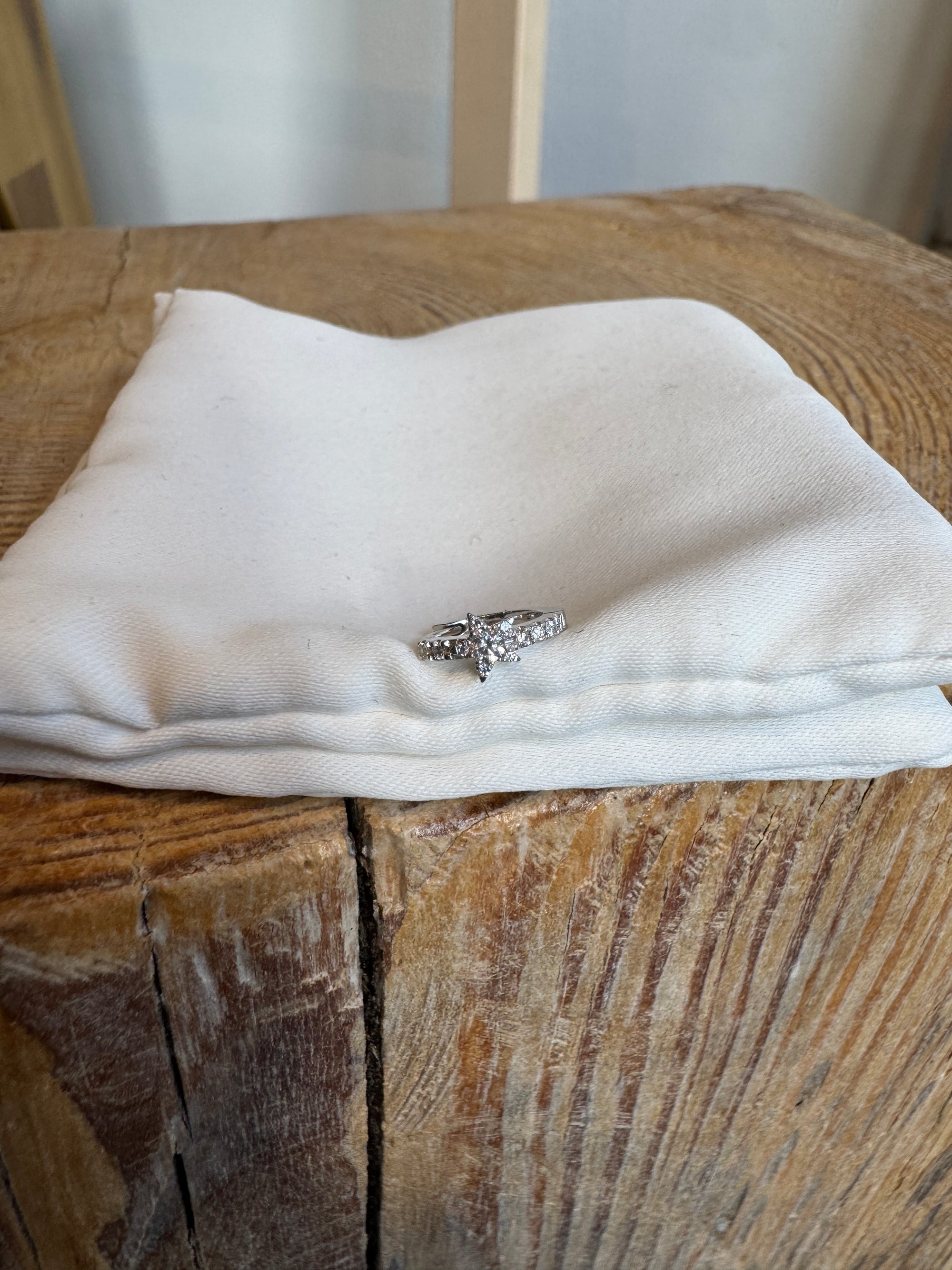 Maria Tash 18k Diamond Star Eternity Earring, 8mm, White Gold