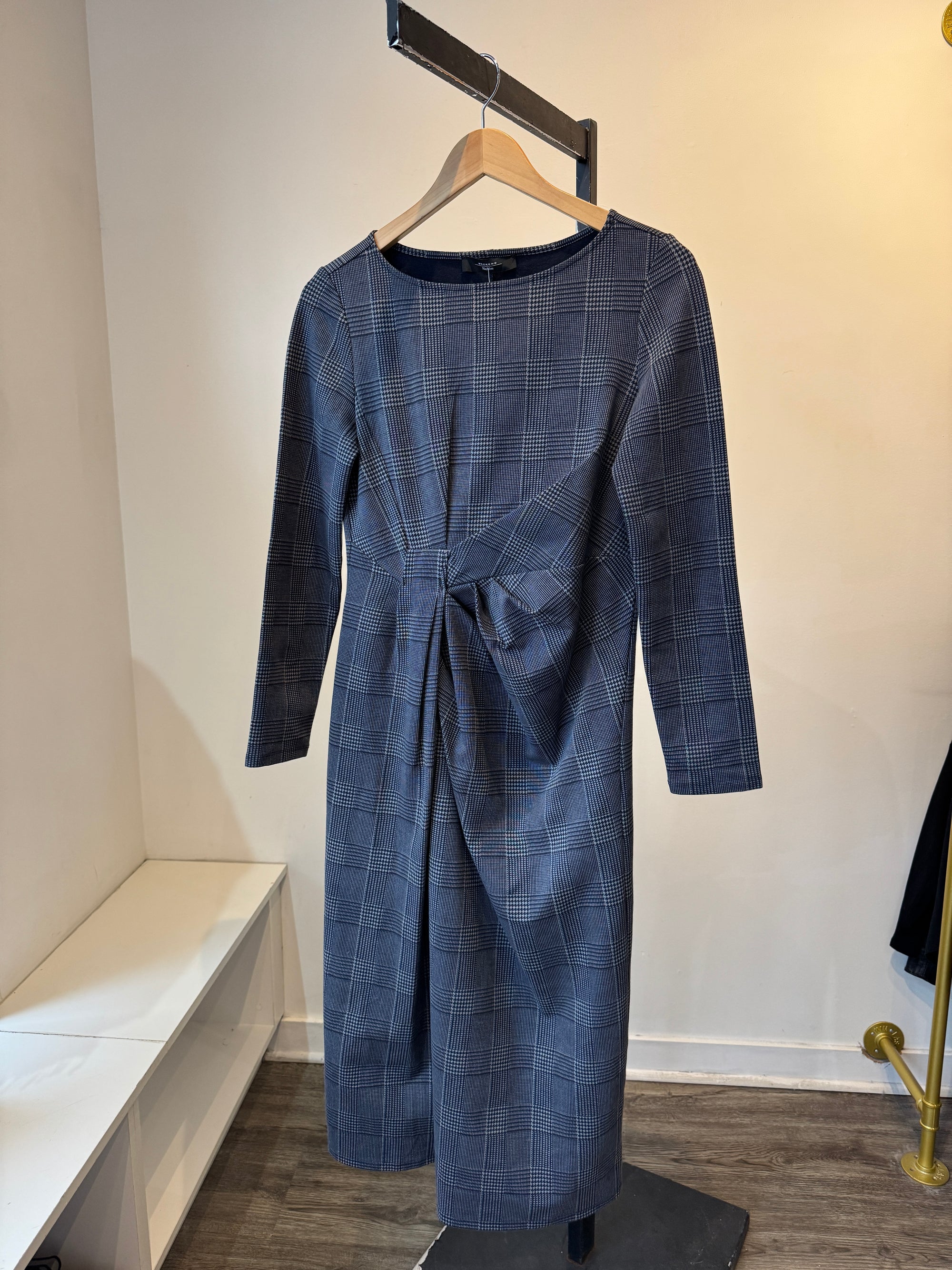 Weekend MAXMARA plaid dress, Blue, M/L
