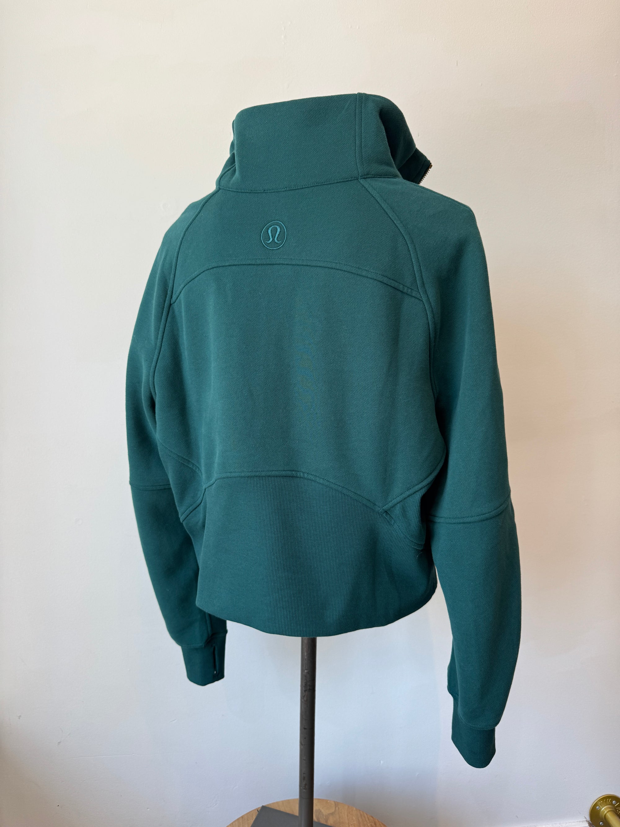 Lululemon 1/4 Zip Scuba Sweater Green, M/L