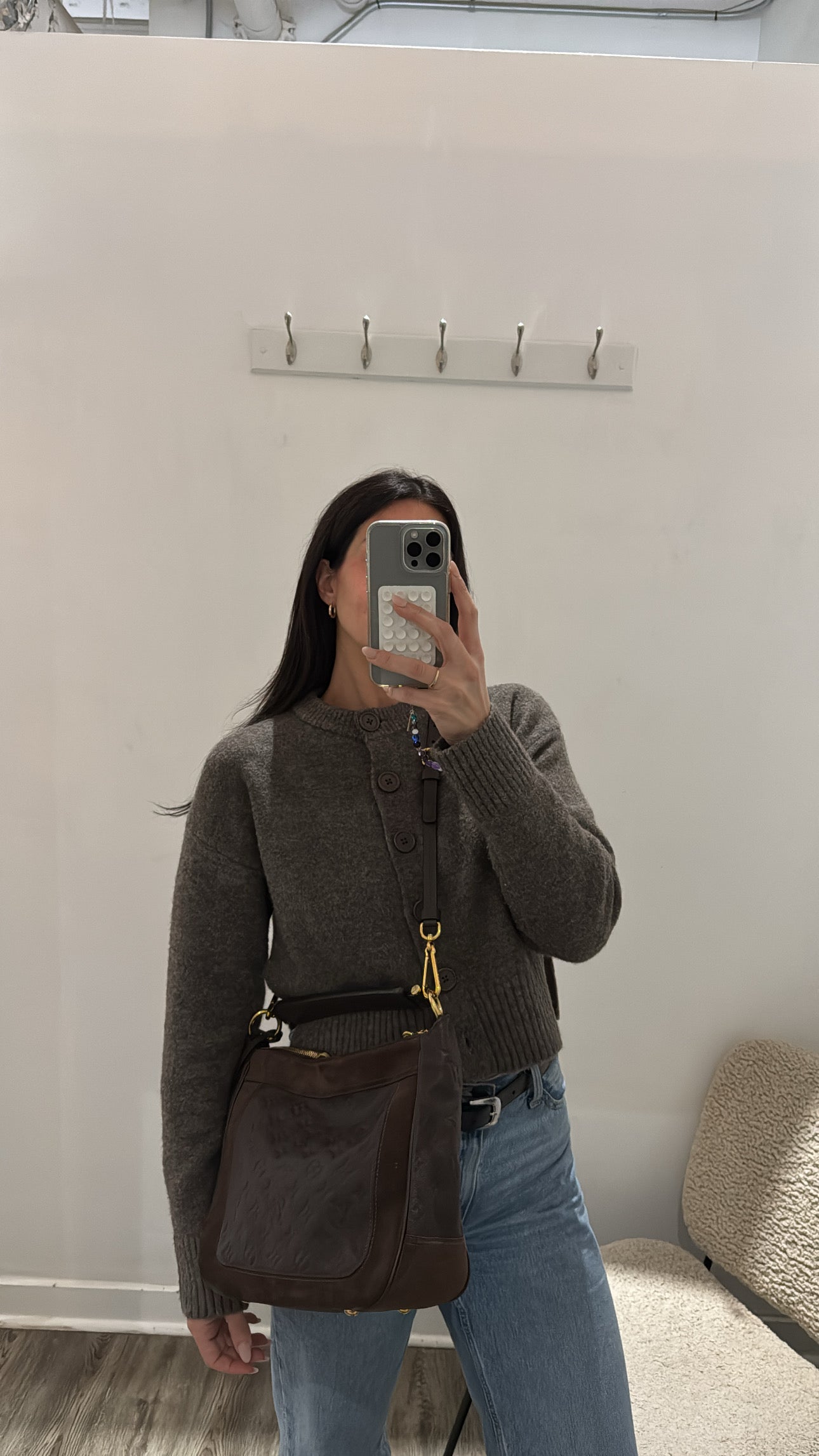 Louis Vuitton Monogram Empreinte Audacieuse Handbag Brown, PM