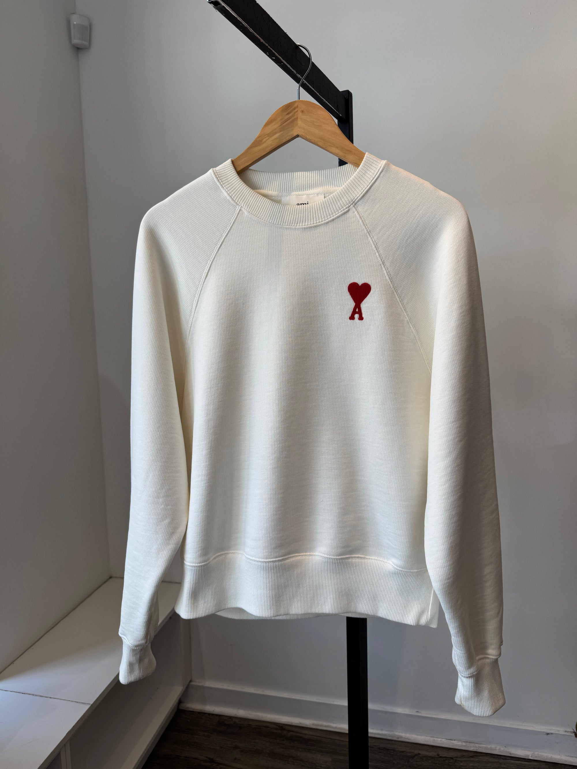 AMI Tonal ADC sweatshirt, White, Small