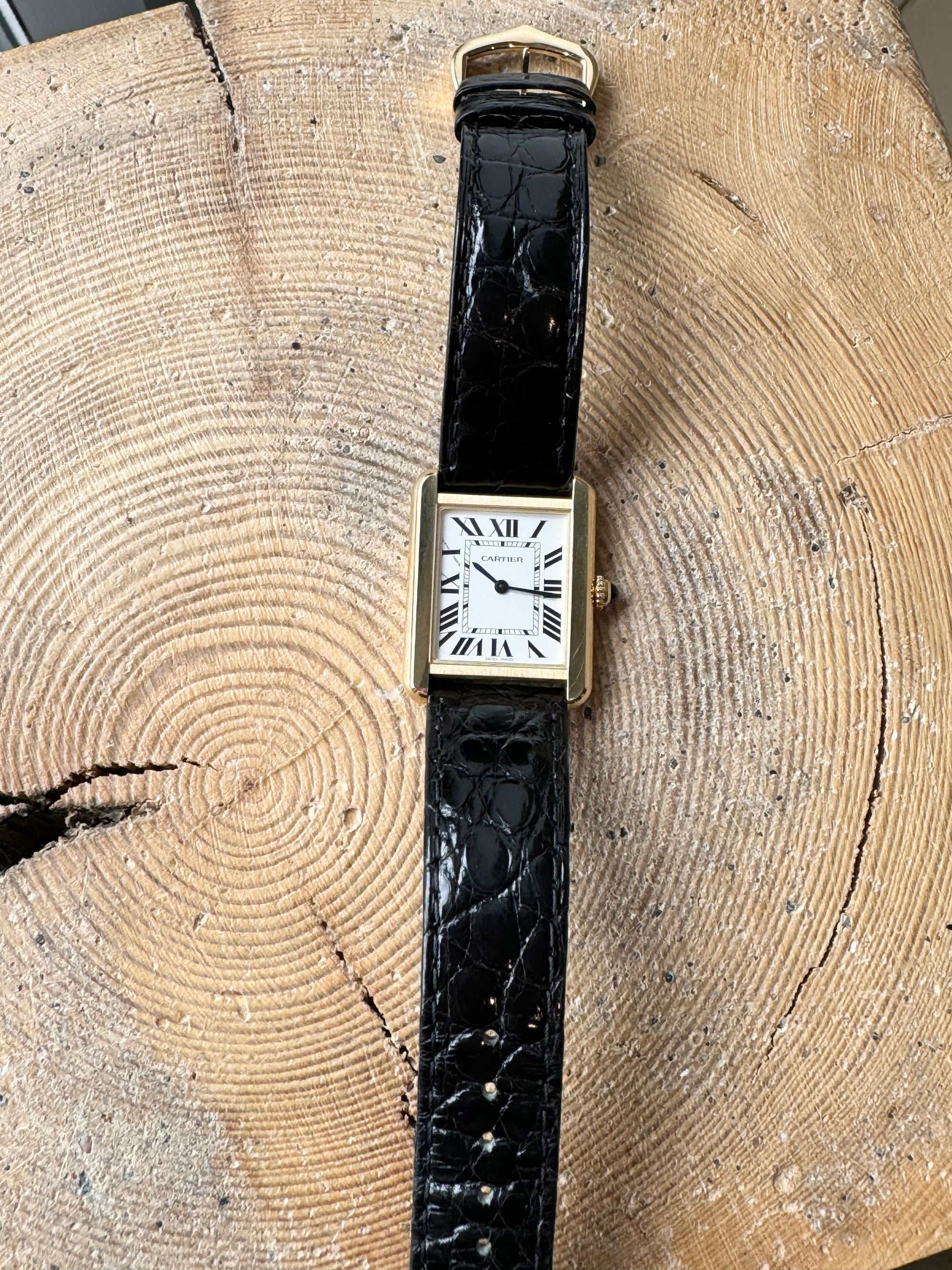 Pre-Loved Cartier Tank Solo Black, Small