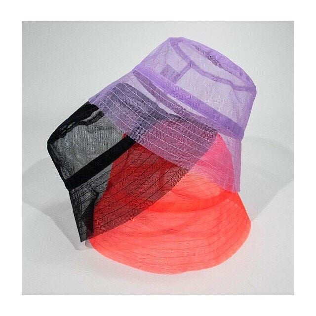 IDA KLAMBORN tulle bucket hat, Purple