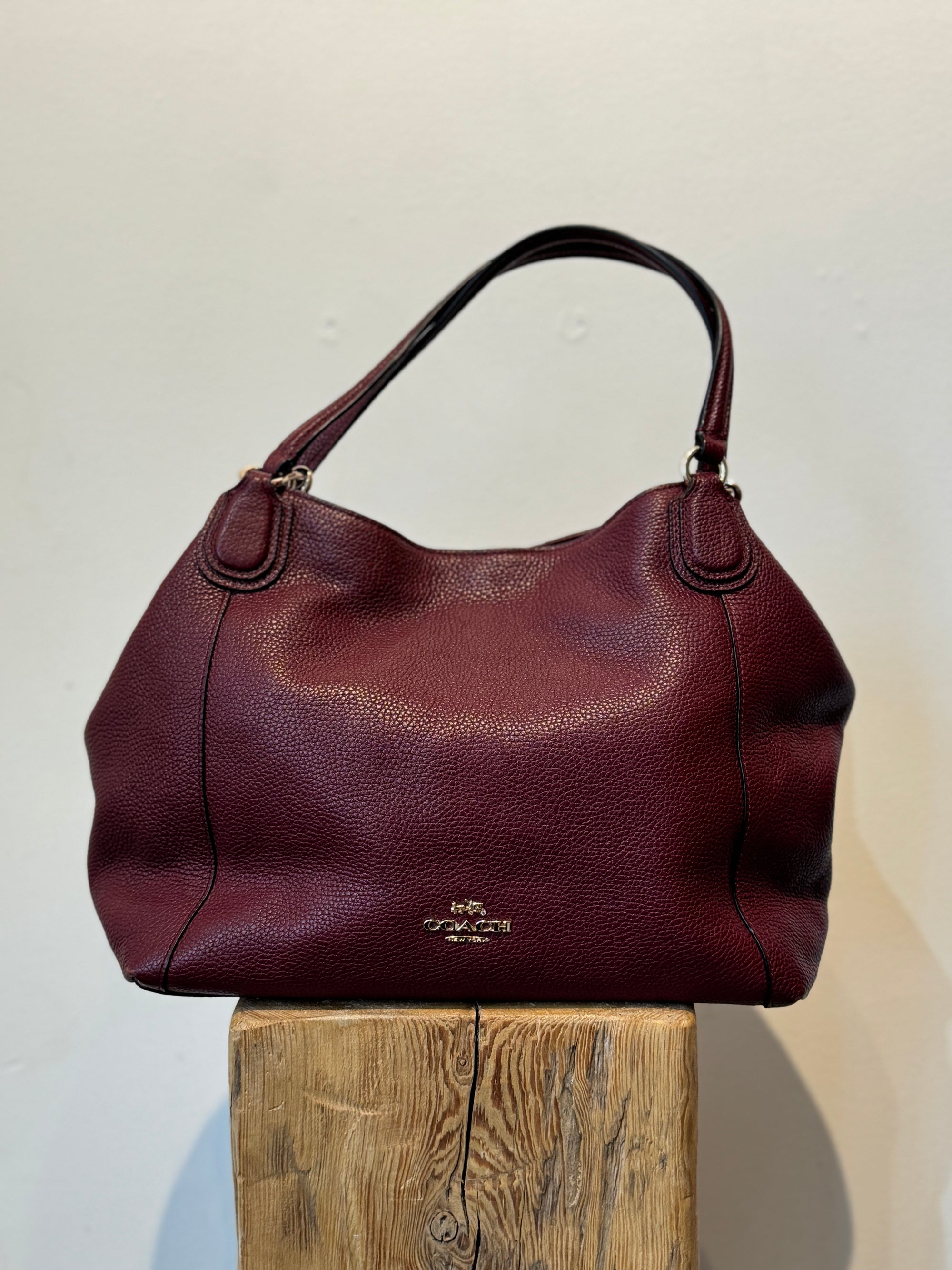 Coach Dual Strap Handbag, Burgundy