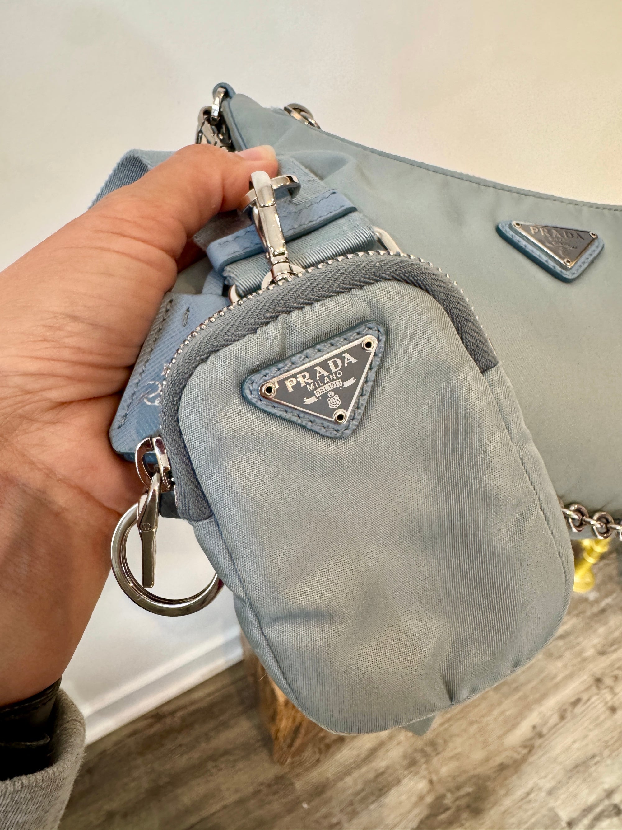 Prada Tessuto Re Edition 2005 nylon crossbody bag, Blue