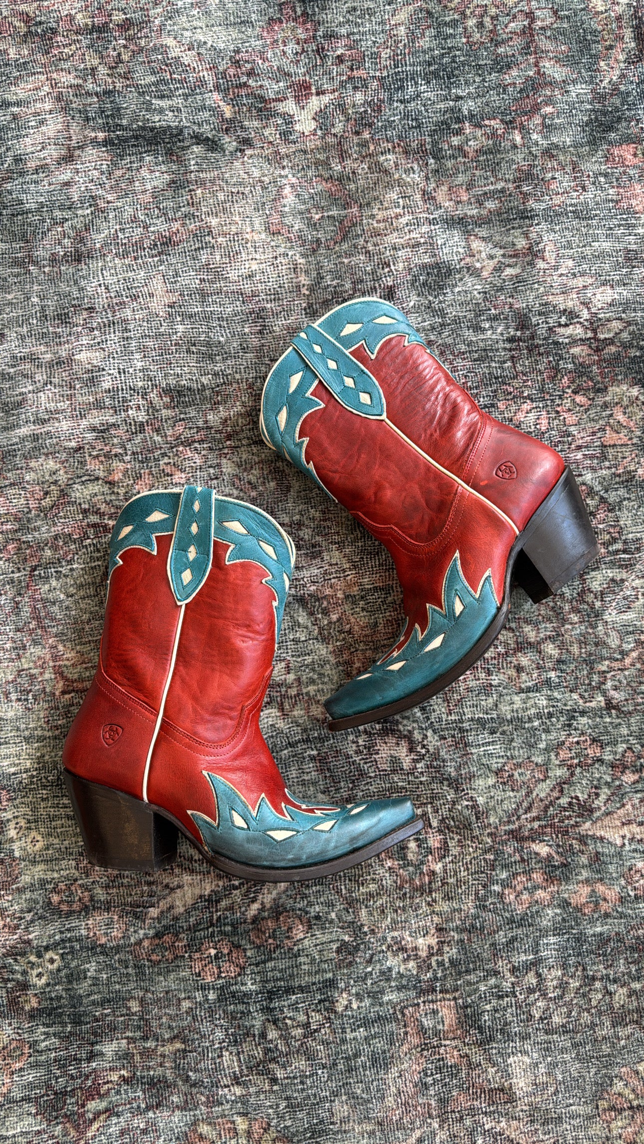 Ariat Juanita Western Boots, Heart Throb Red, 9.5B