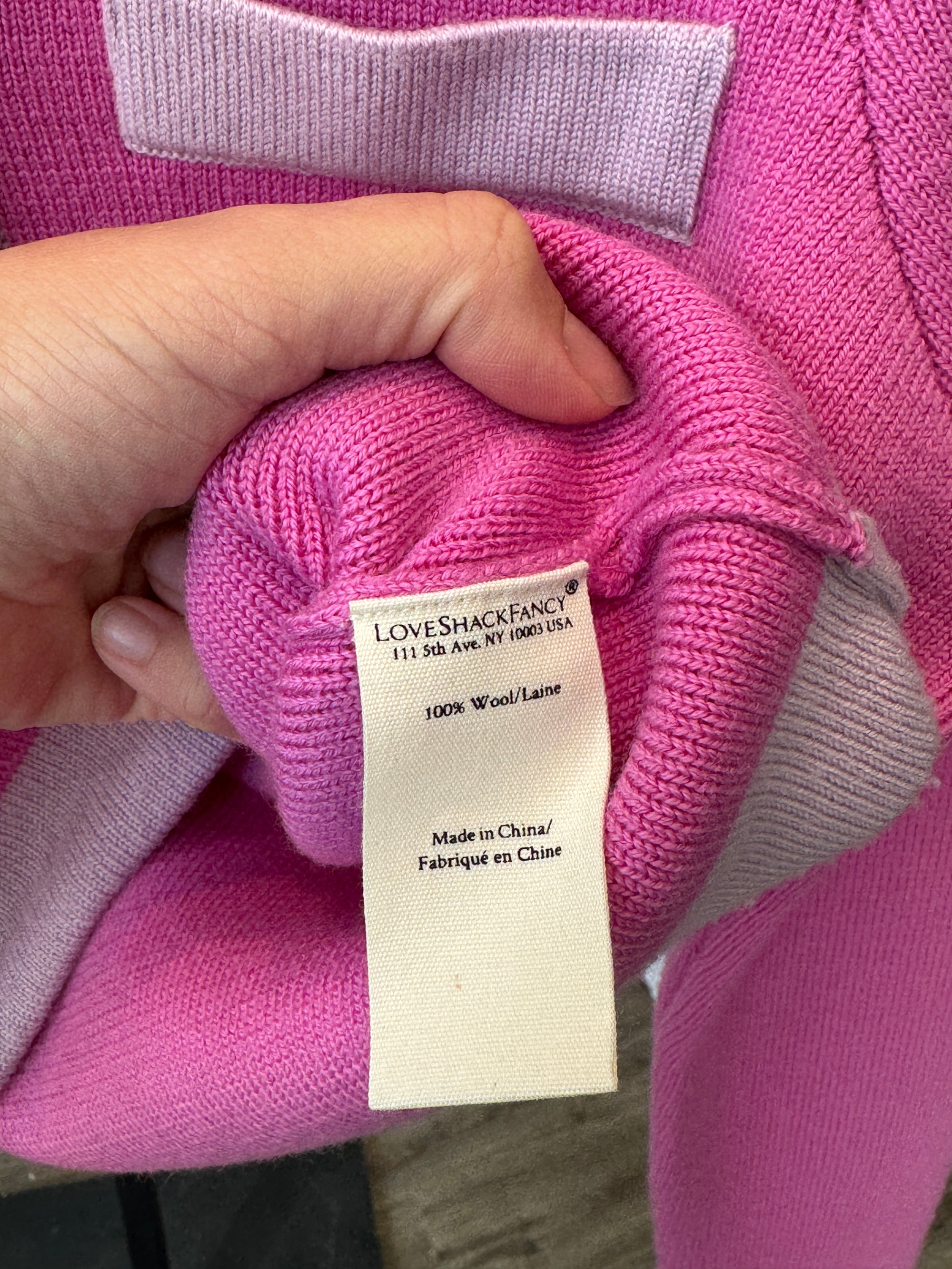 LoveShackFancy Cardigan Pink, S