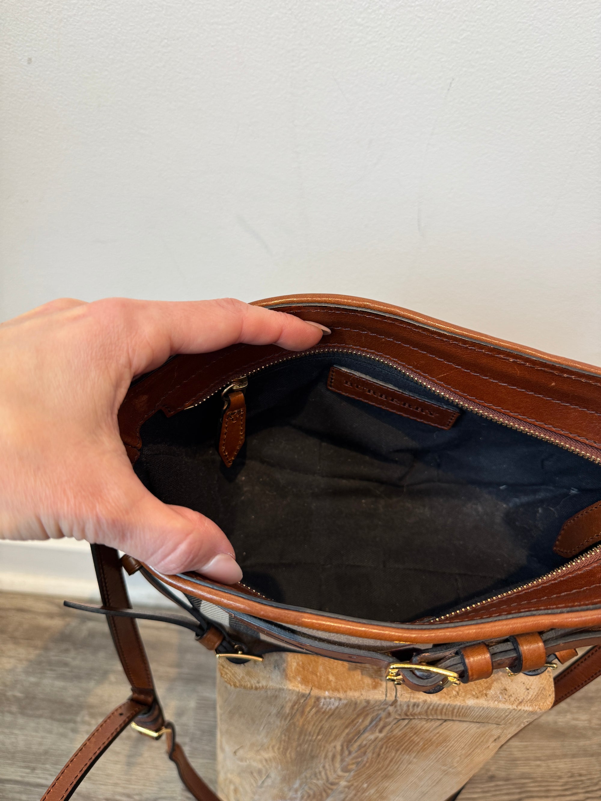 Burberry Bridle House Check Crossbody Bag