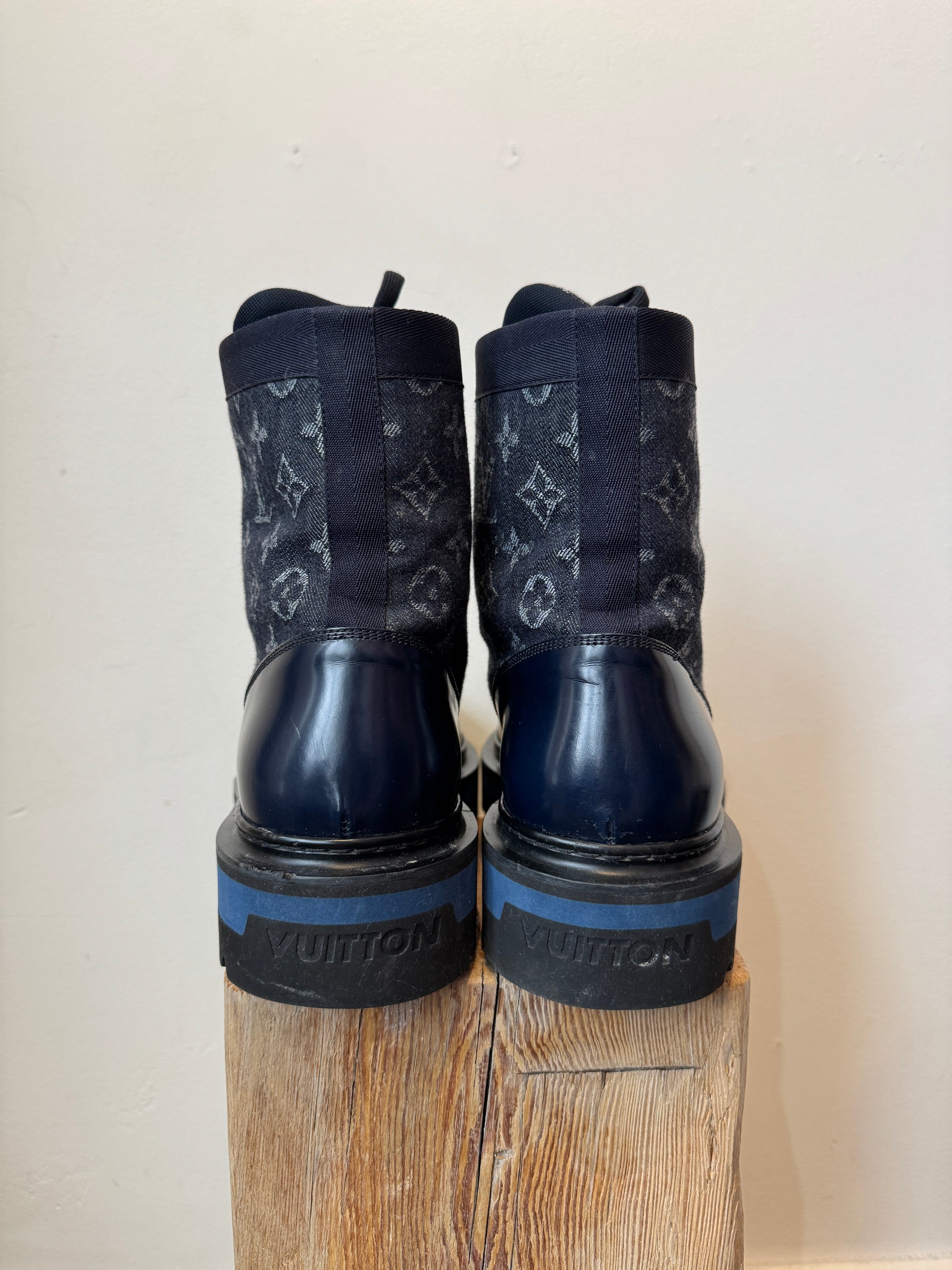 Louis Vuitton Ranger Boots, Navy, 9.5