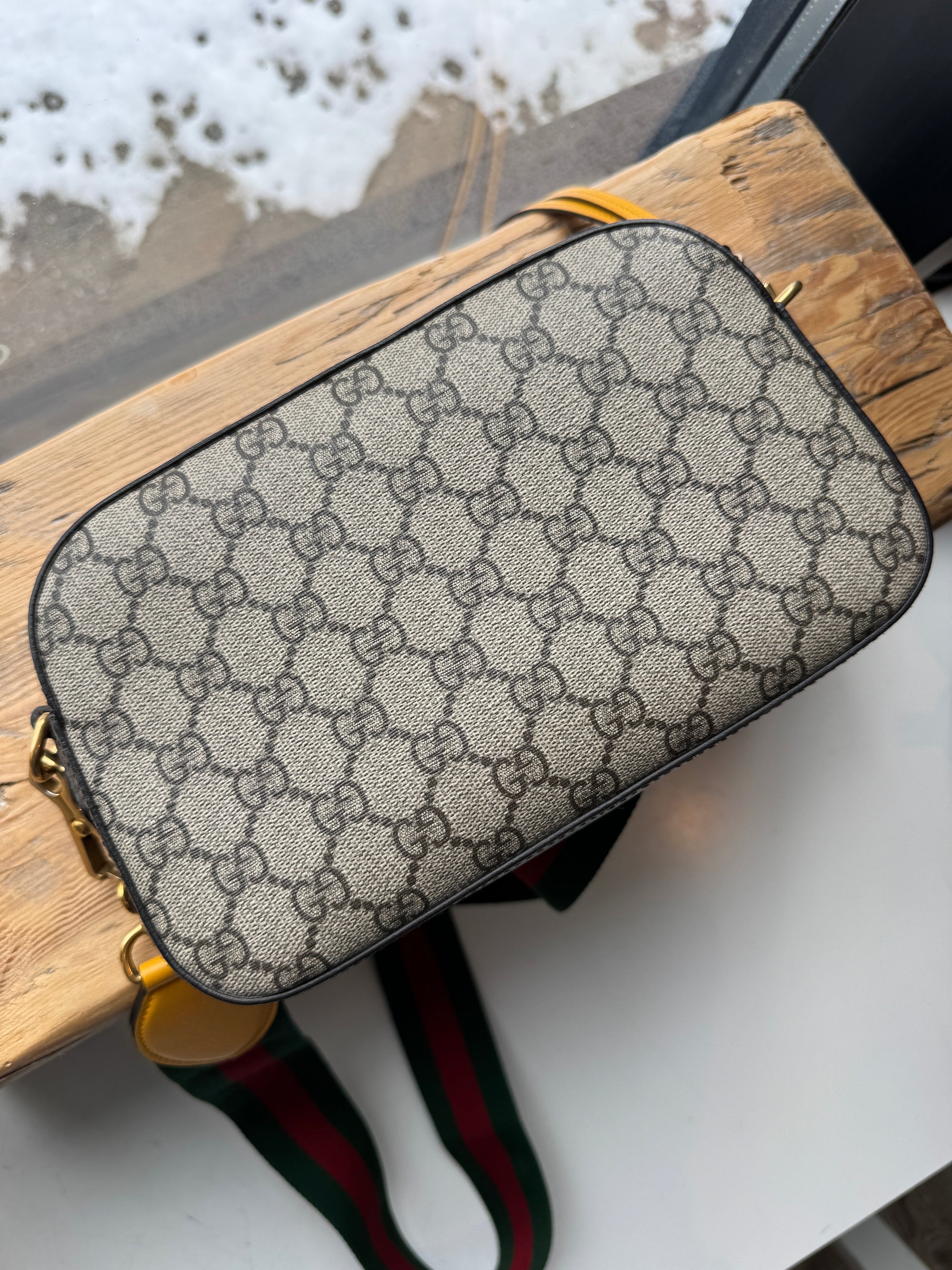 Gucci Neo Vintage GG Supreme Shoulder Bag,  Monogram Brown