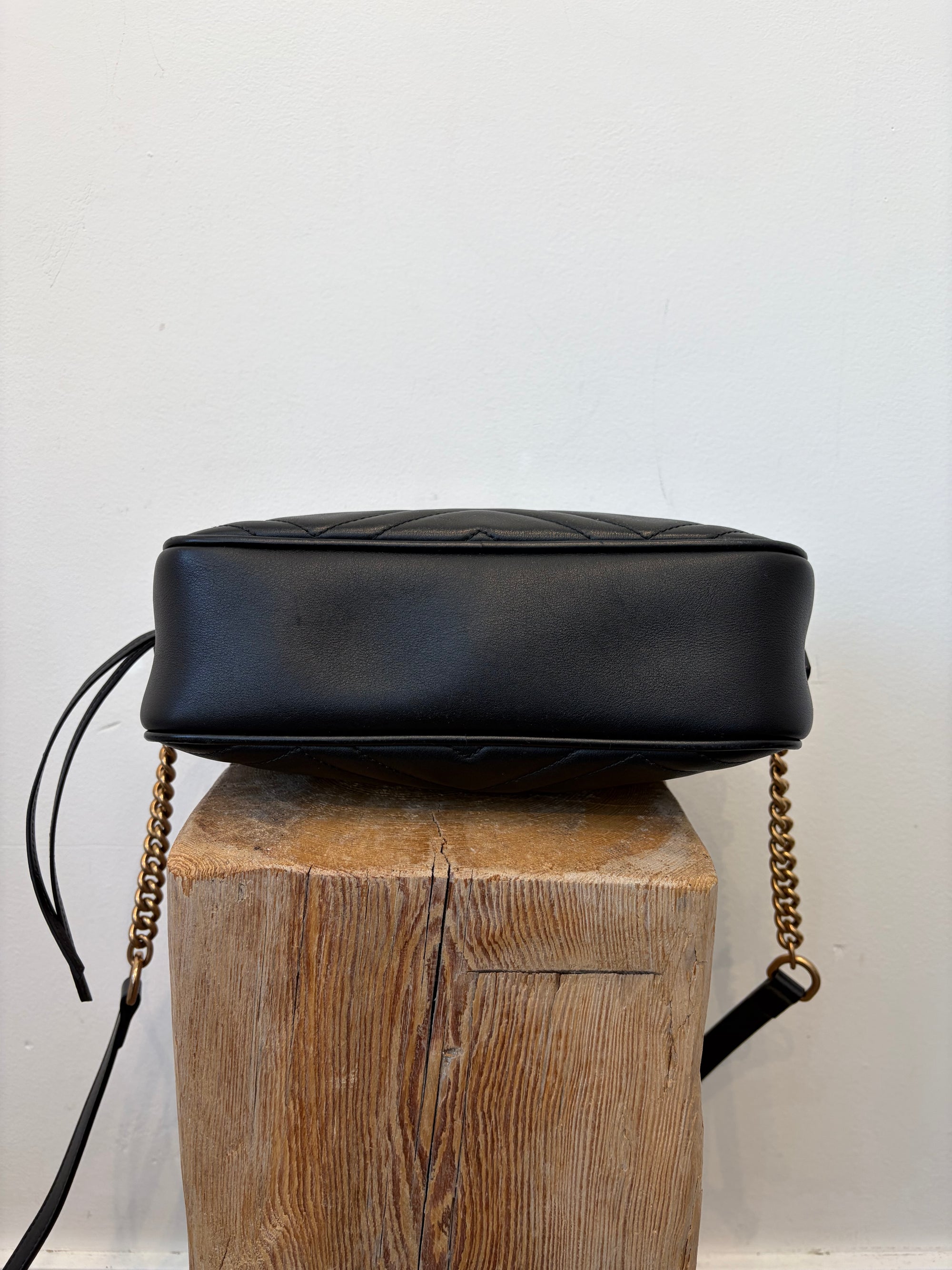 Gucci GG Matelassé Small Camera Bag, Black