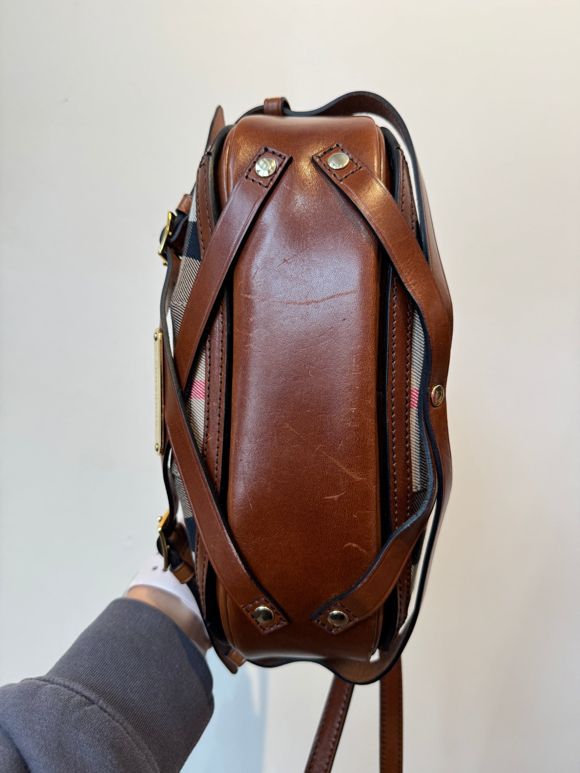 Burberry Bridle House Check Crossbody Bag