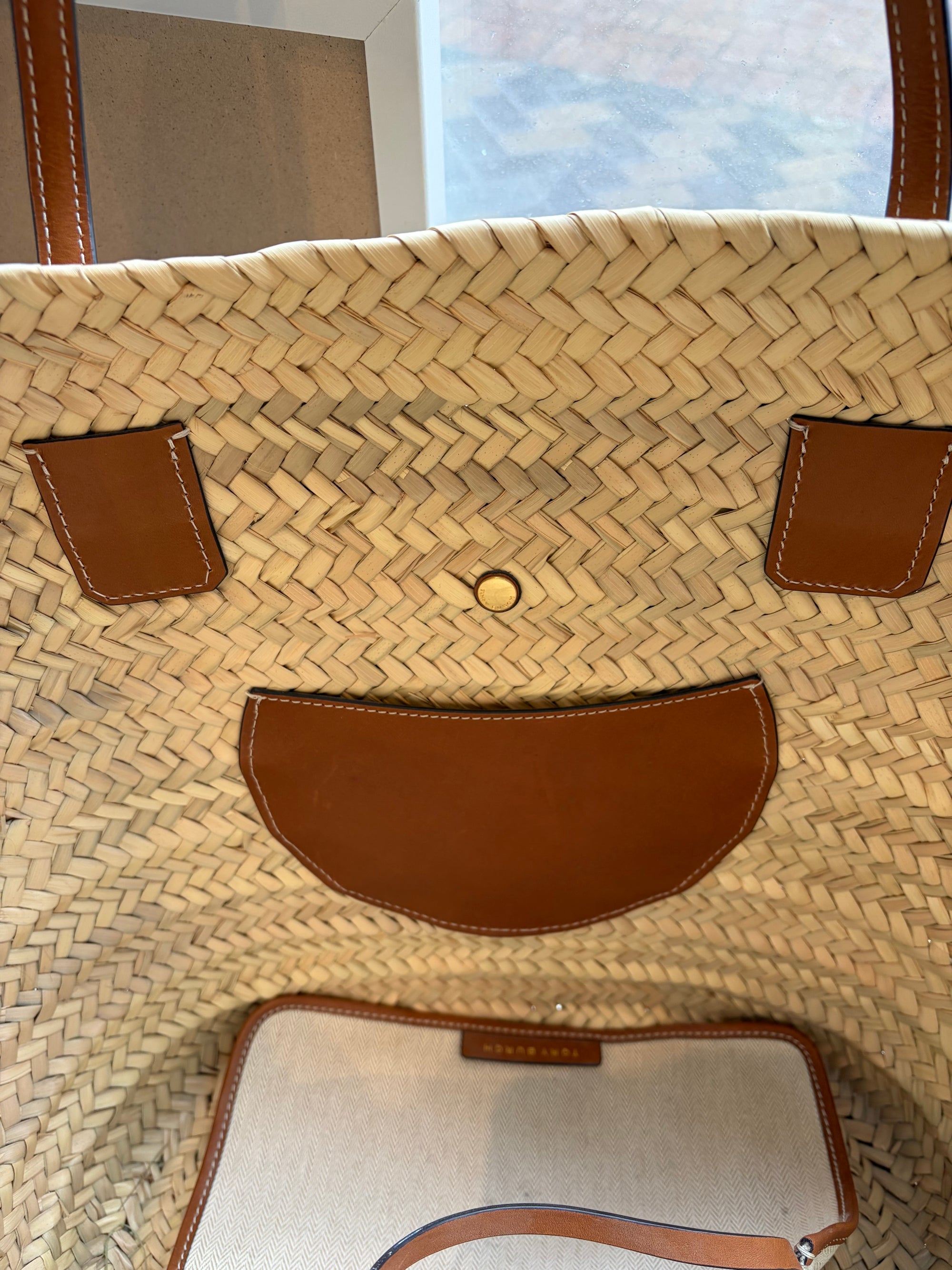 Tory Burch Large Ella Tote Bag, Rattan
