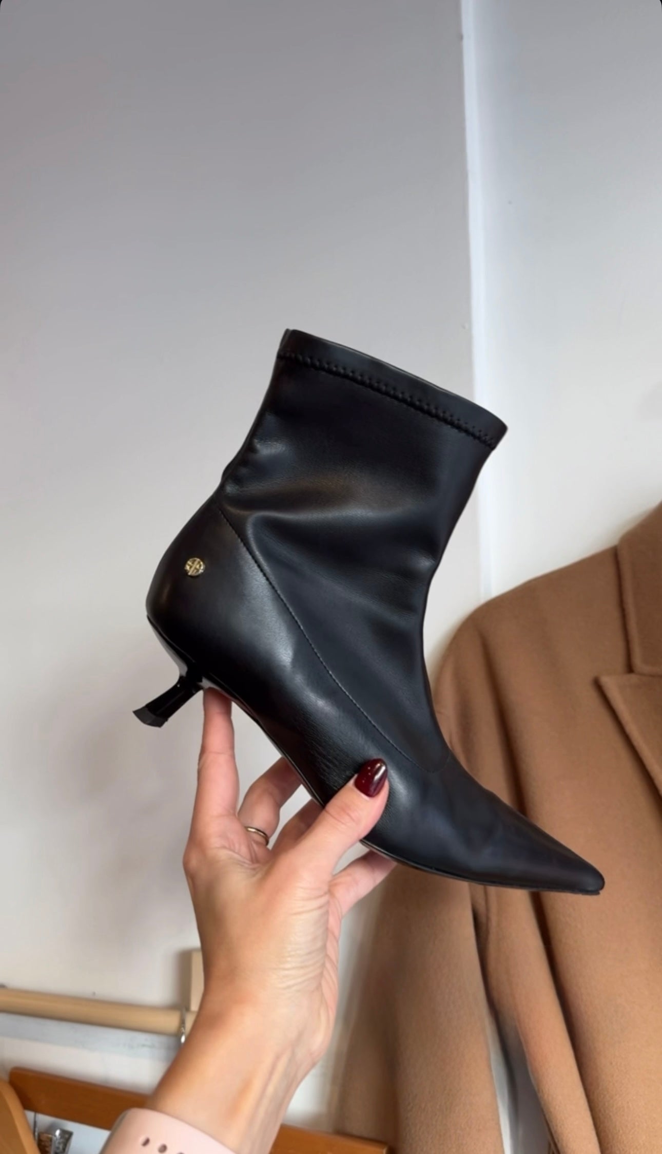 Anine Bing Hilda High Heel Boots, Black, 38