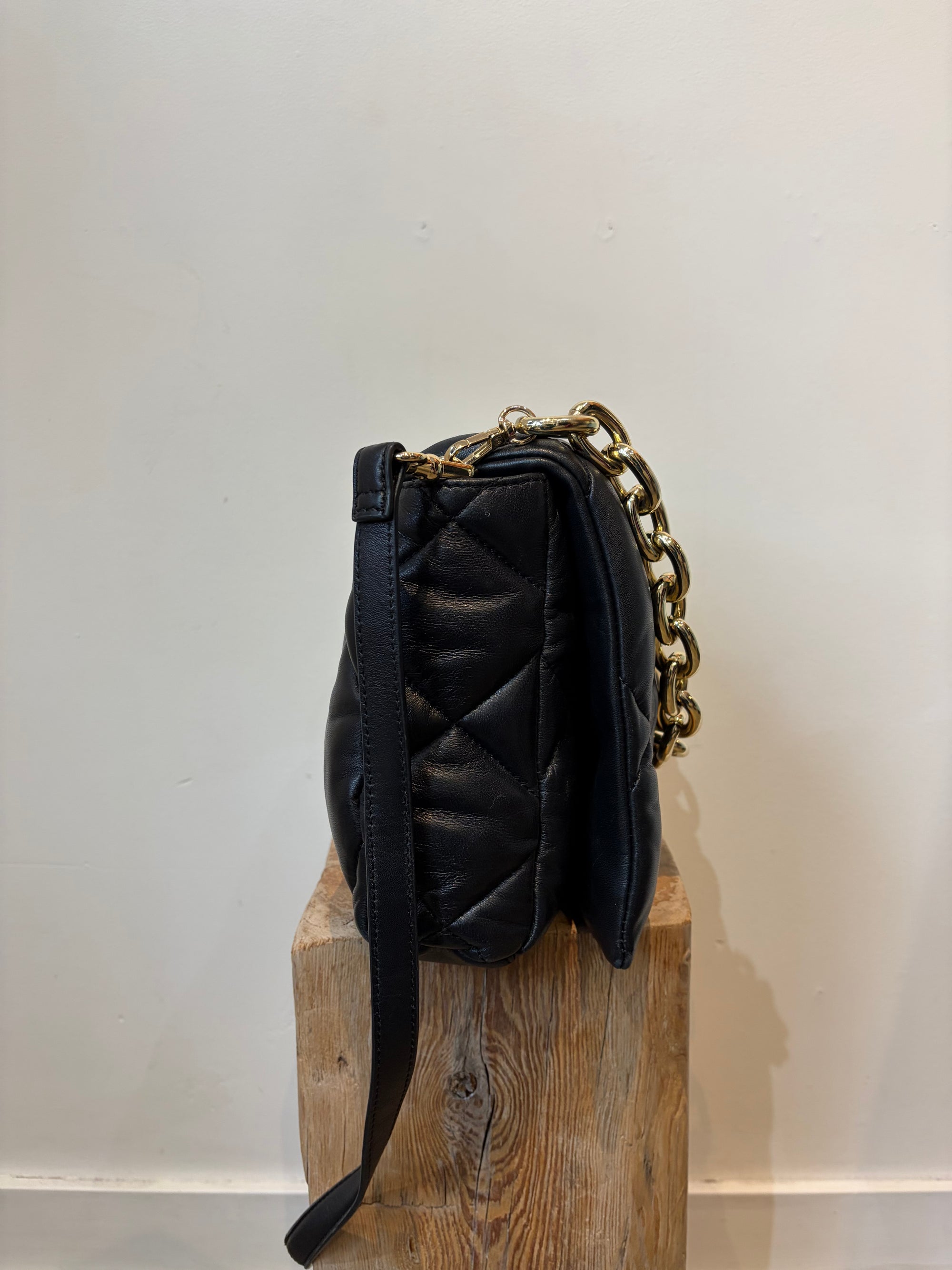 Stand Studio Brynnie Quilted Lamb Leather Handbags Black