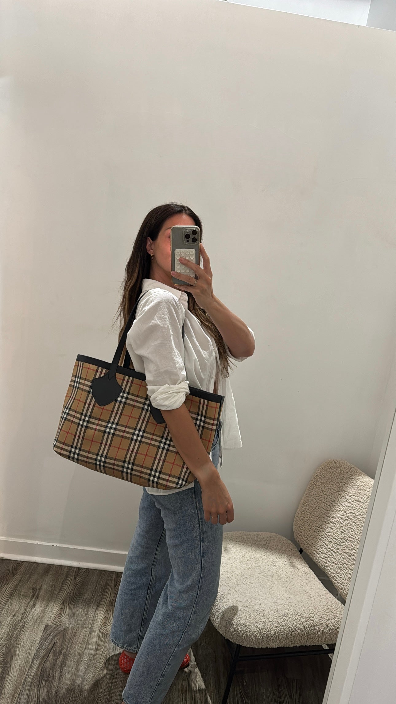 Burberry Medium "Giant Reversible Tote" Bag