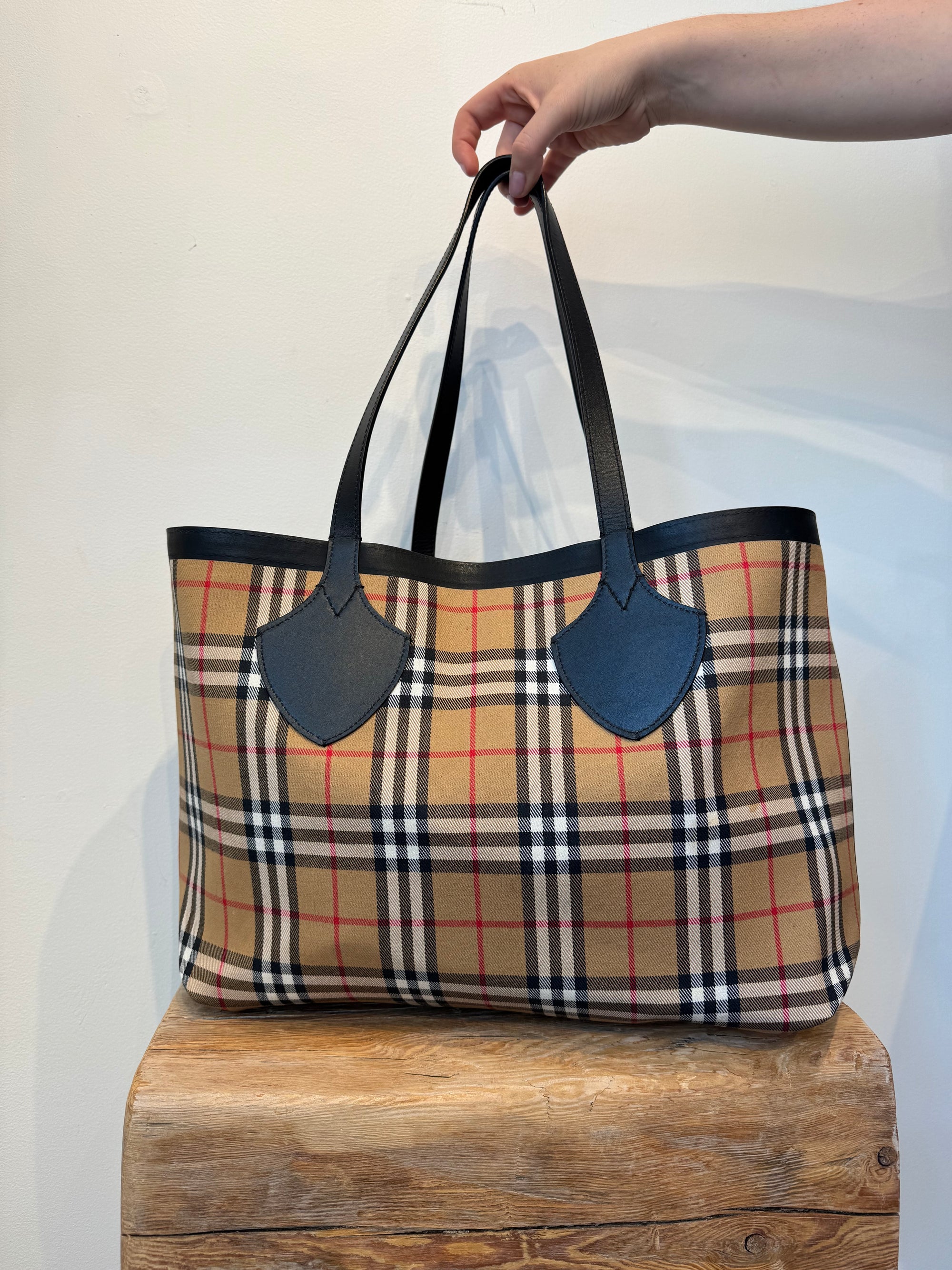 Burberry Medium "Giant Reversible Tote" Bag