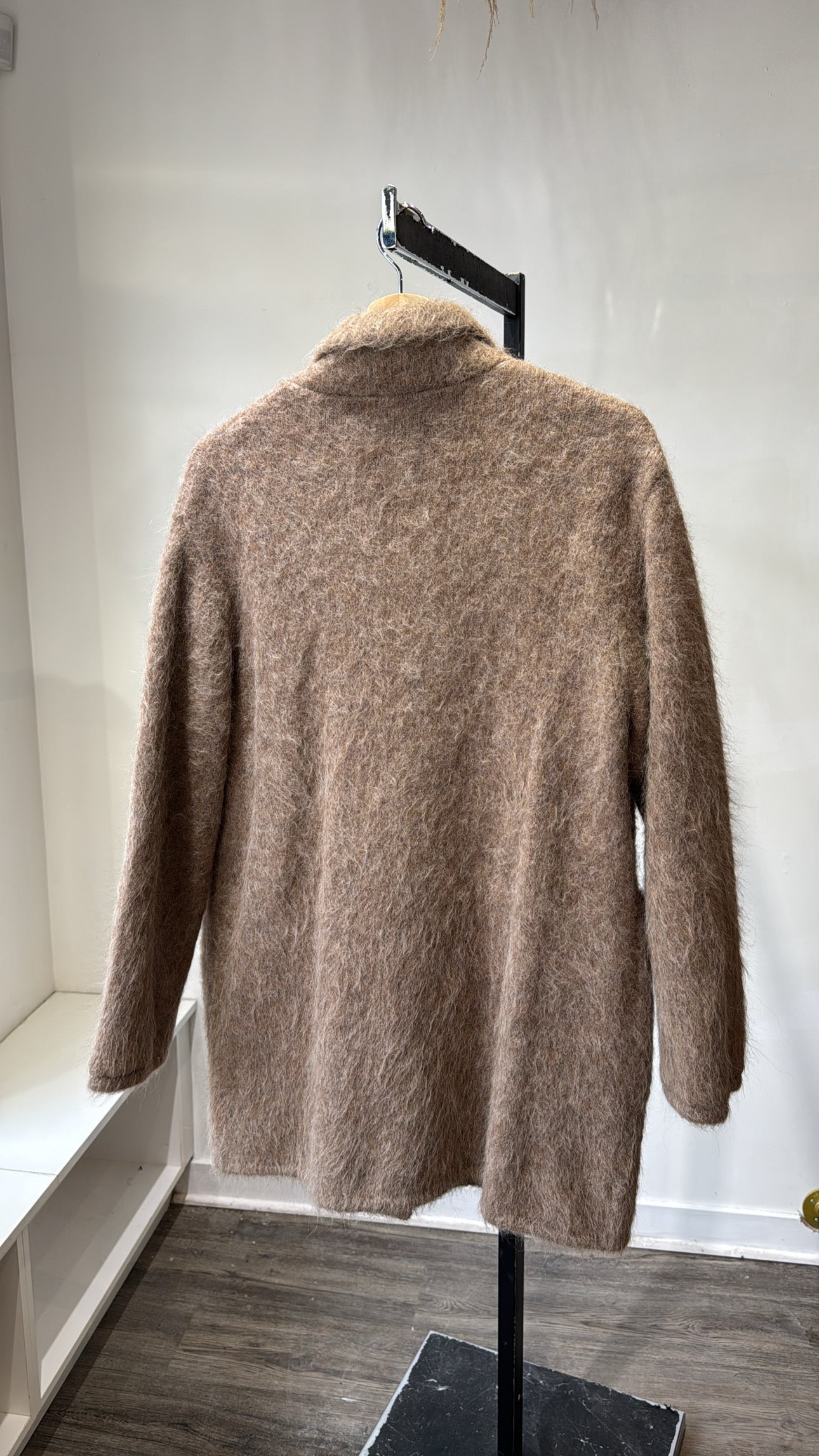 Zara beige alpaca blend jacket