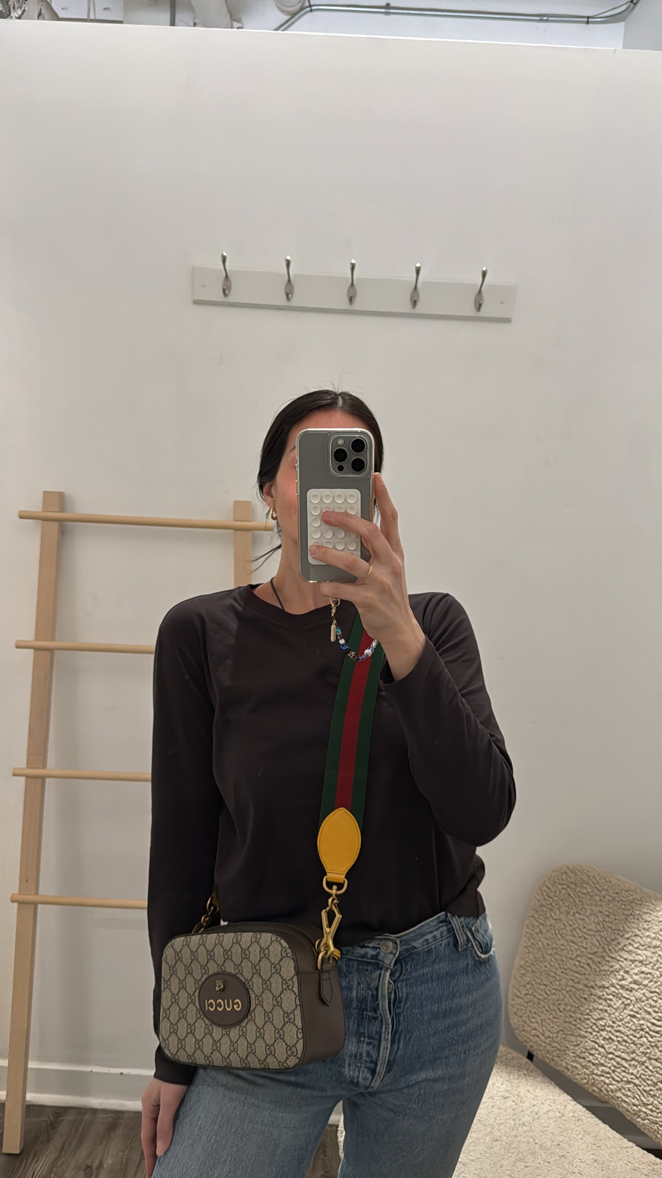 Gucci Neo Vintage GG Supreme Shoulder Bag,  Monogram Brown