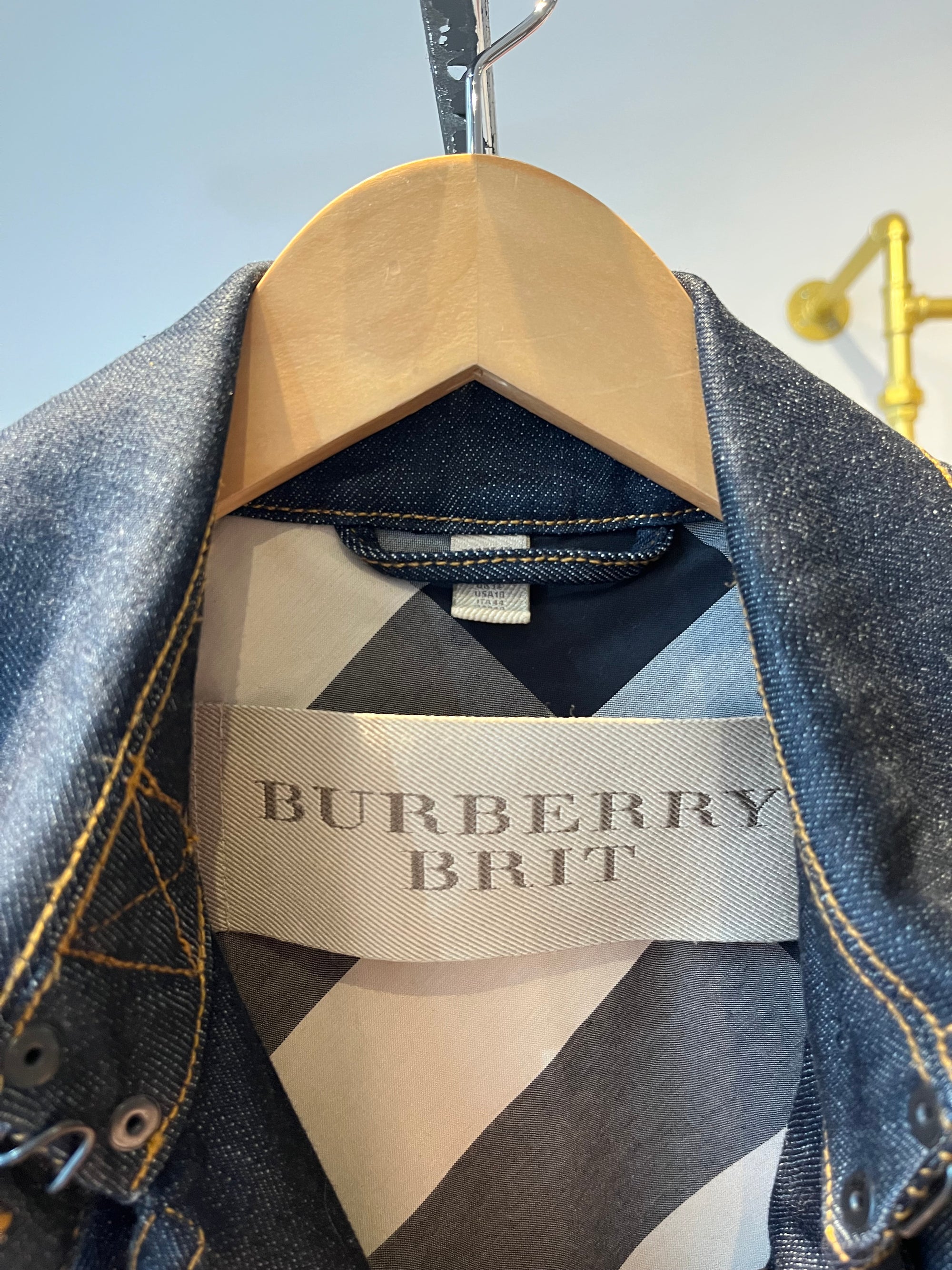 Burberry Brit denim trench coat, 10