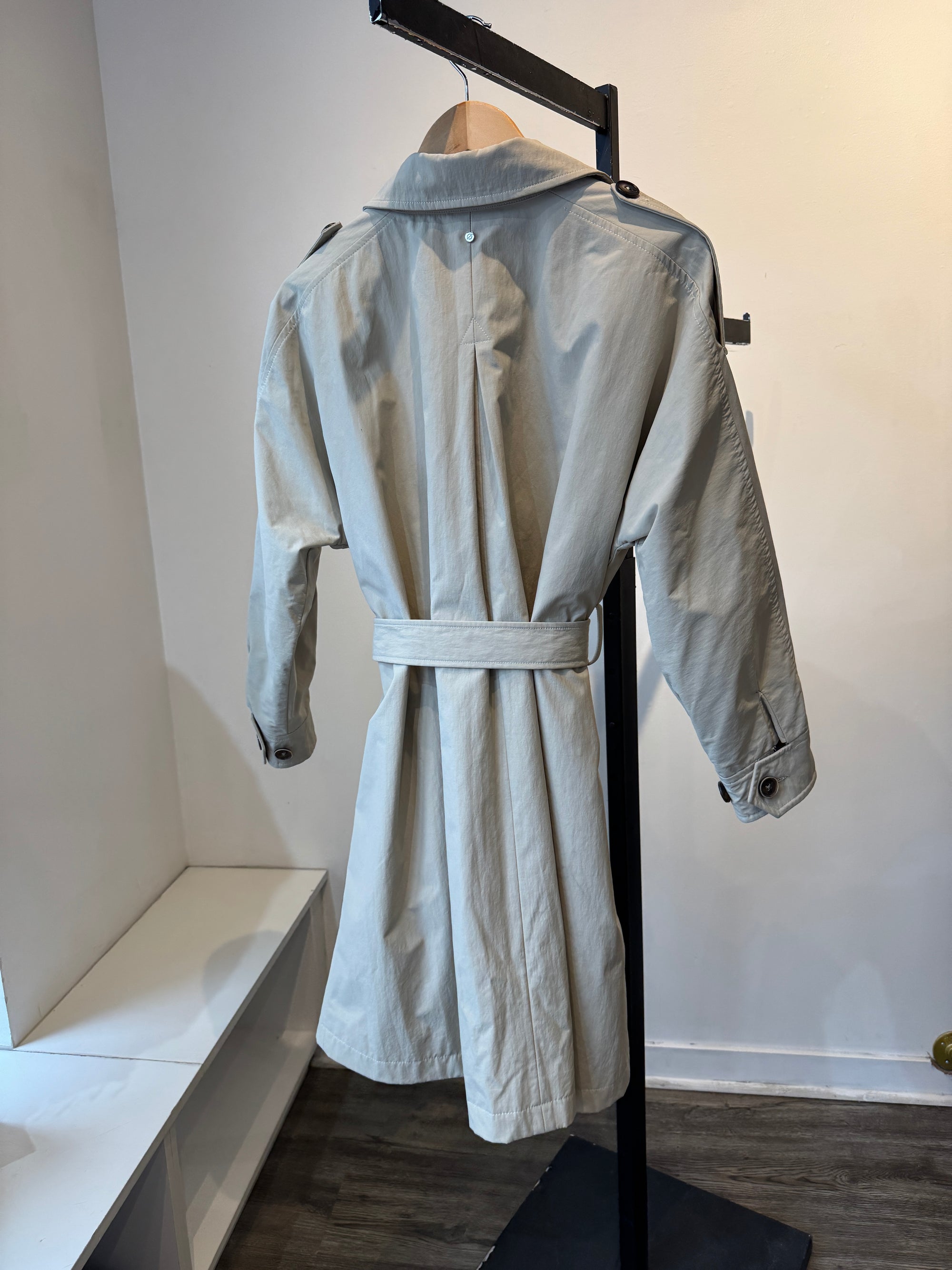 Sosken Studios belted nylon jacket, Cream, 1