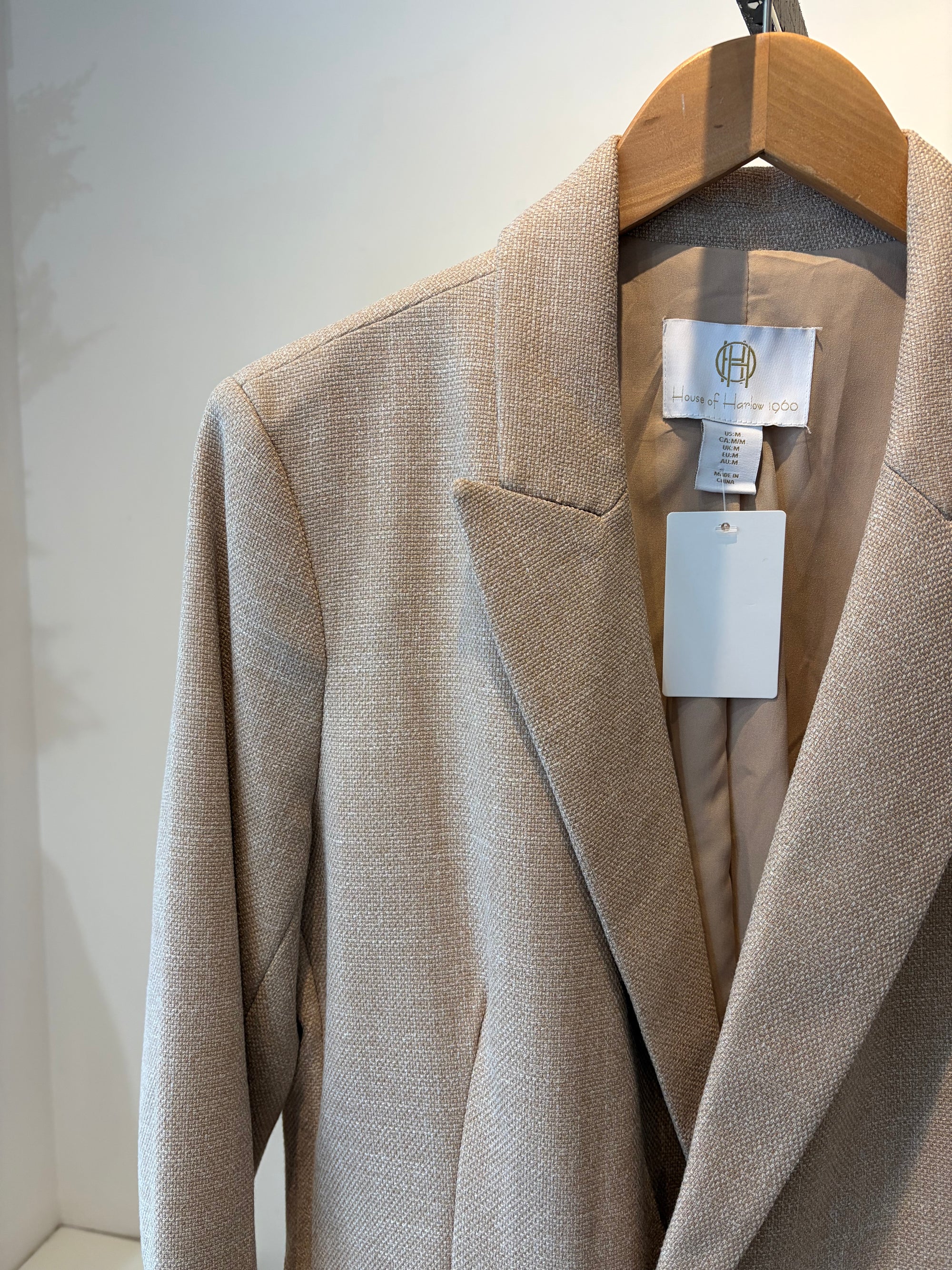 House of Harlow Blazers Heathered Taupe, Medium