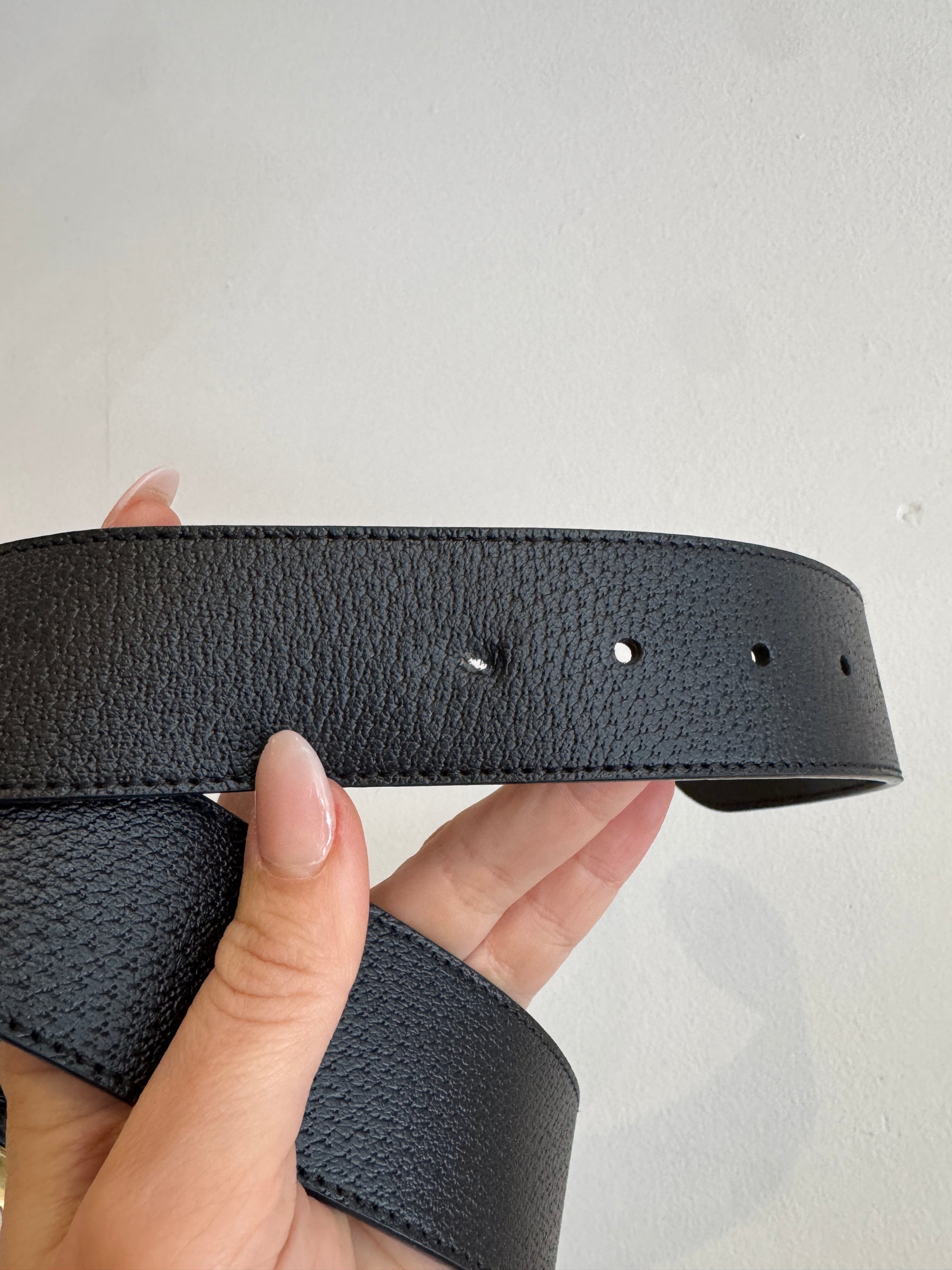 Gucci Marmont Belt, Black/Gold, 80/32