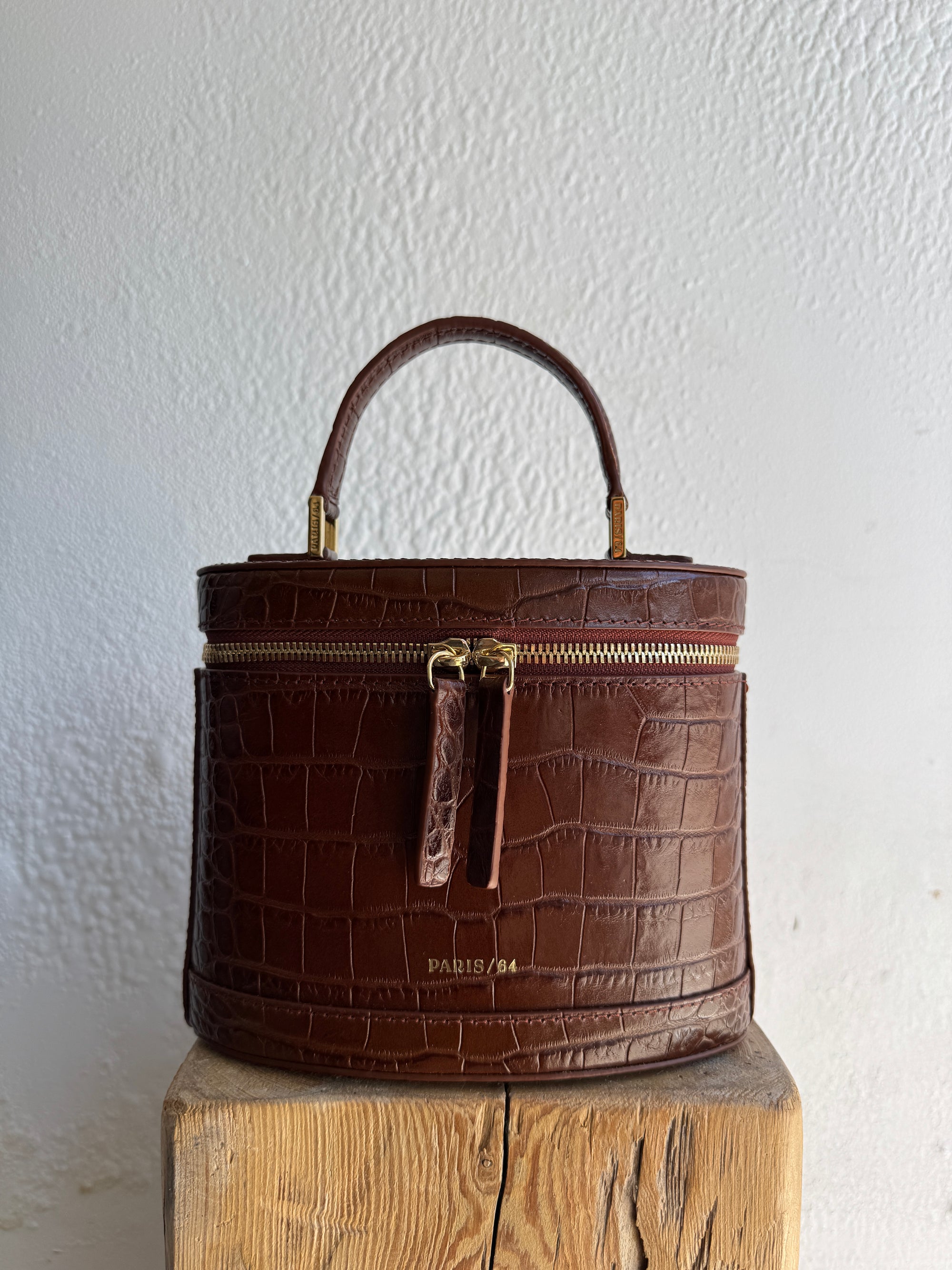 Paris 64 Prismatic Bag, Coco Cognac