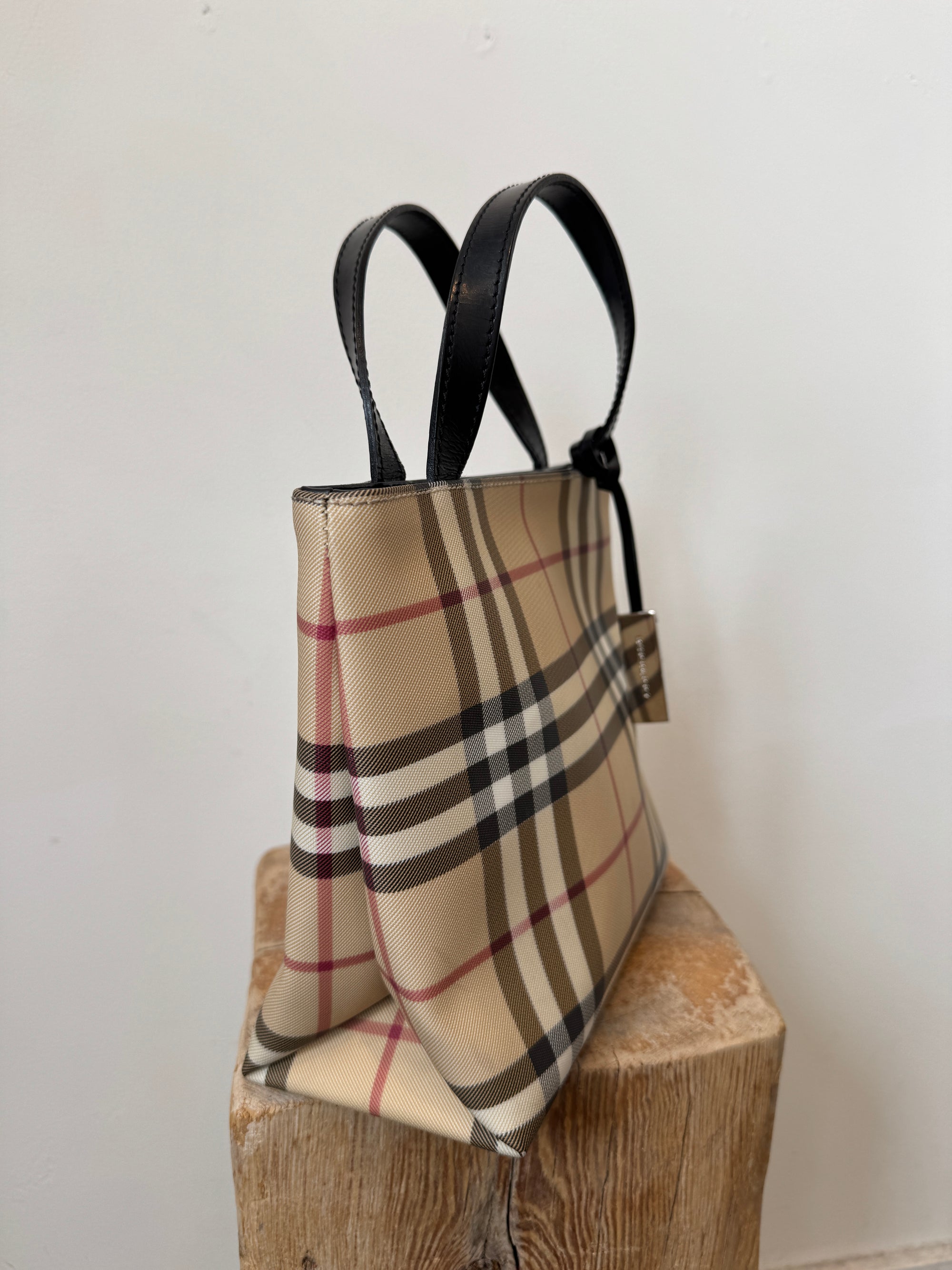 Burberry small tote handbag, Nova Check