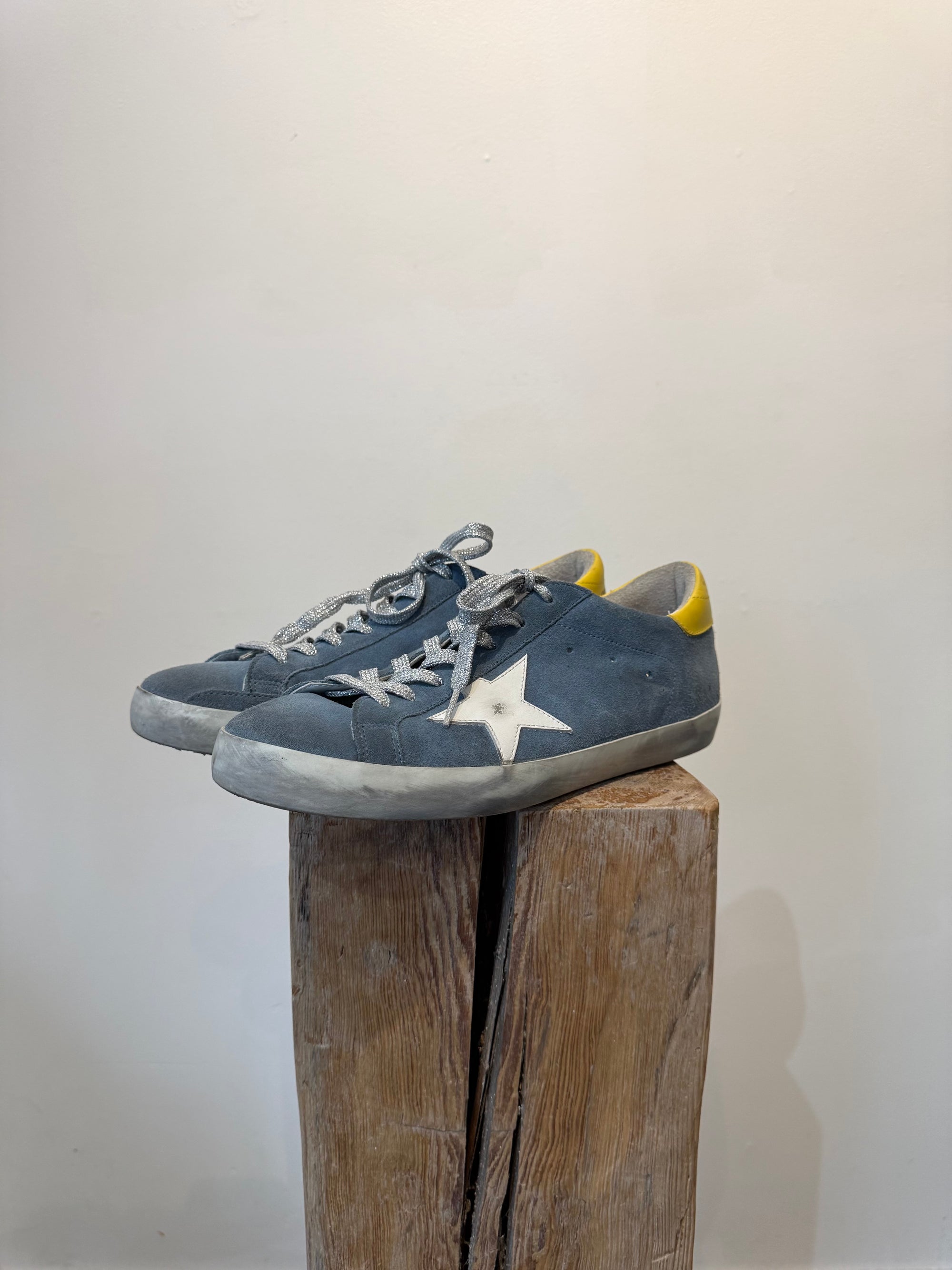 Golden Goose Super-Star Sneakers, Blue, 10W