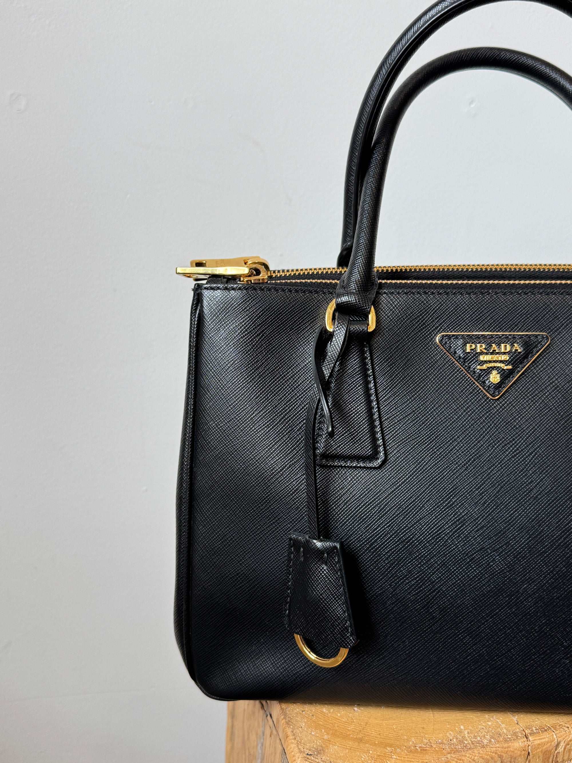 Prada Black Small 2017 Galleria Tote