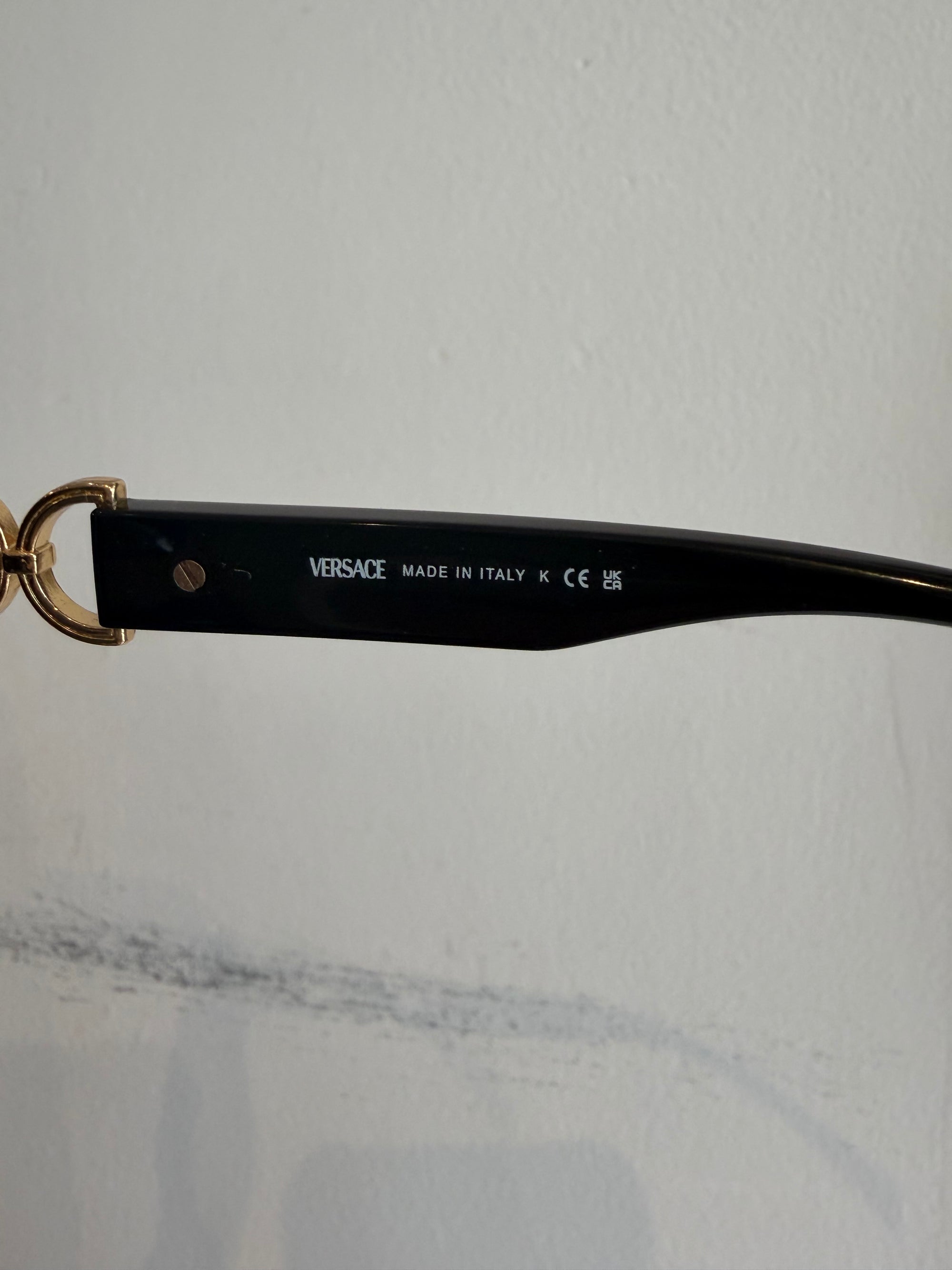 Versace Oversized Square Sunglasses, Black
