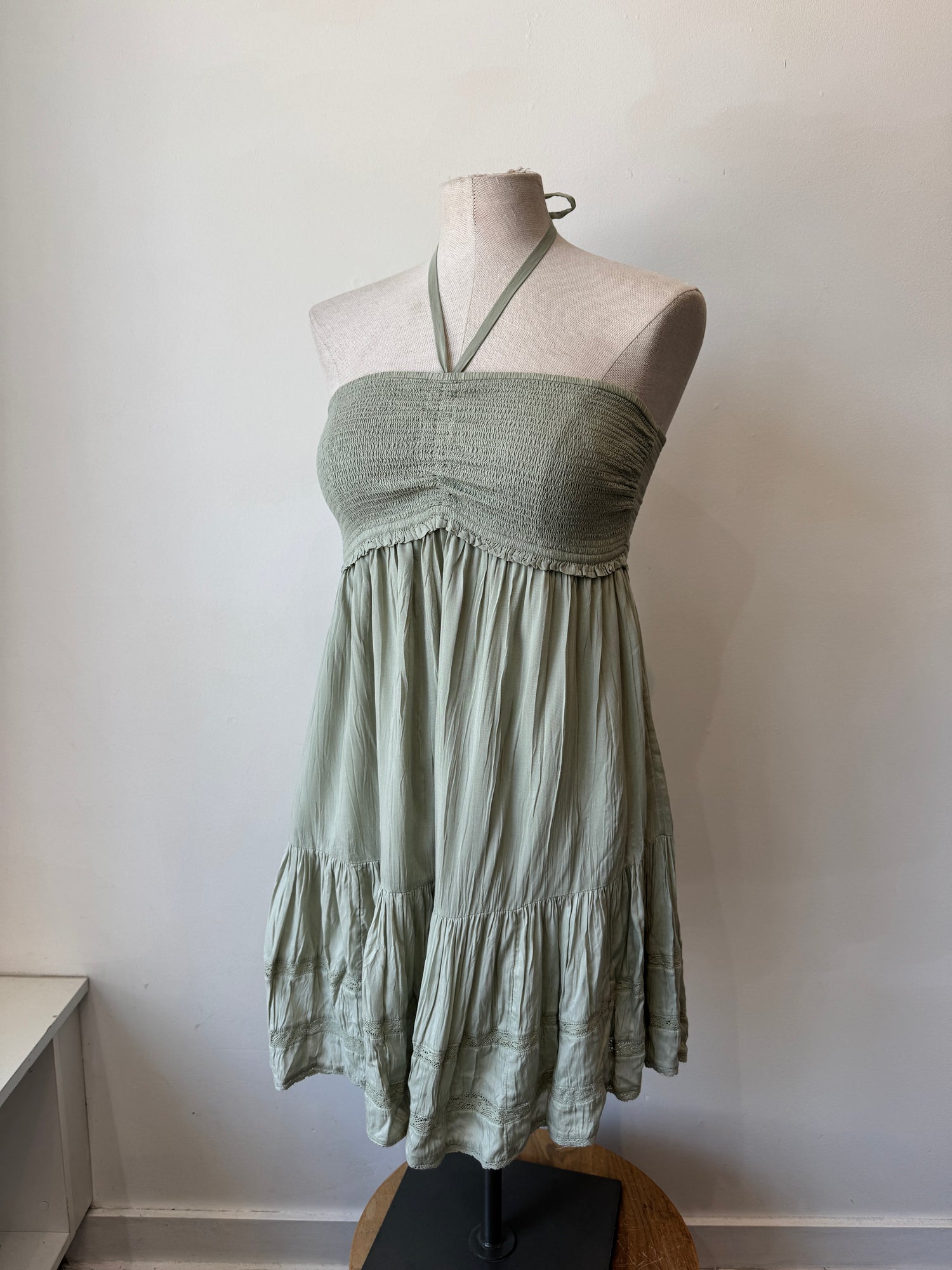 Aritzia Azalea Dress Sage Green, XL (Fits M) - The Recollective Aritzia Azalea Dress Sage Green, XL (Fits M) - The Recollective