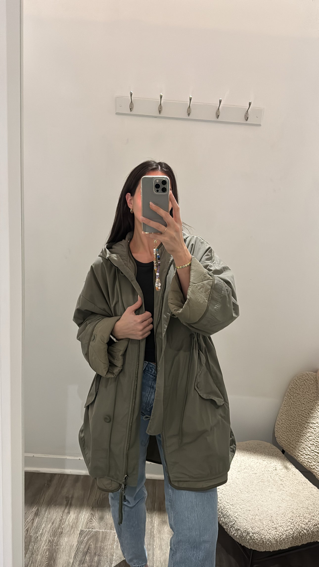 Weekend Max Mara 2in1 puffer coat with quilted interior, Green, XL