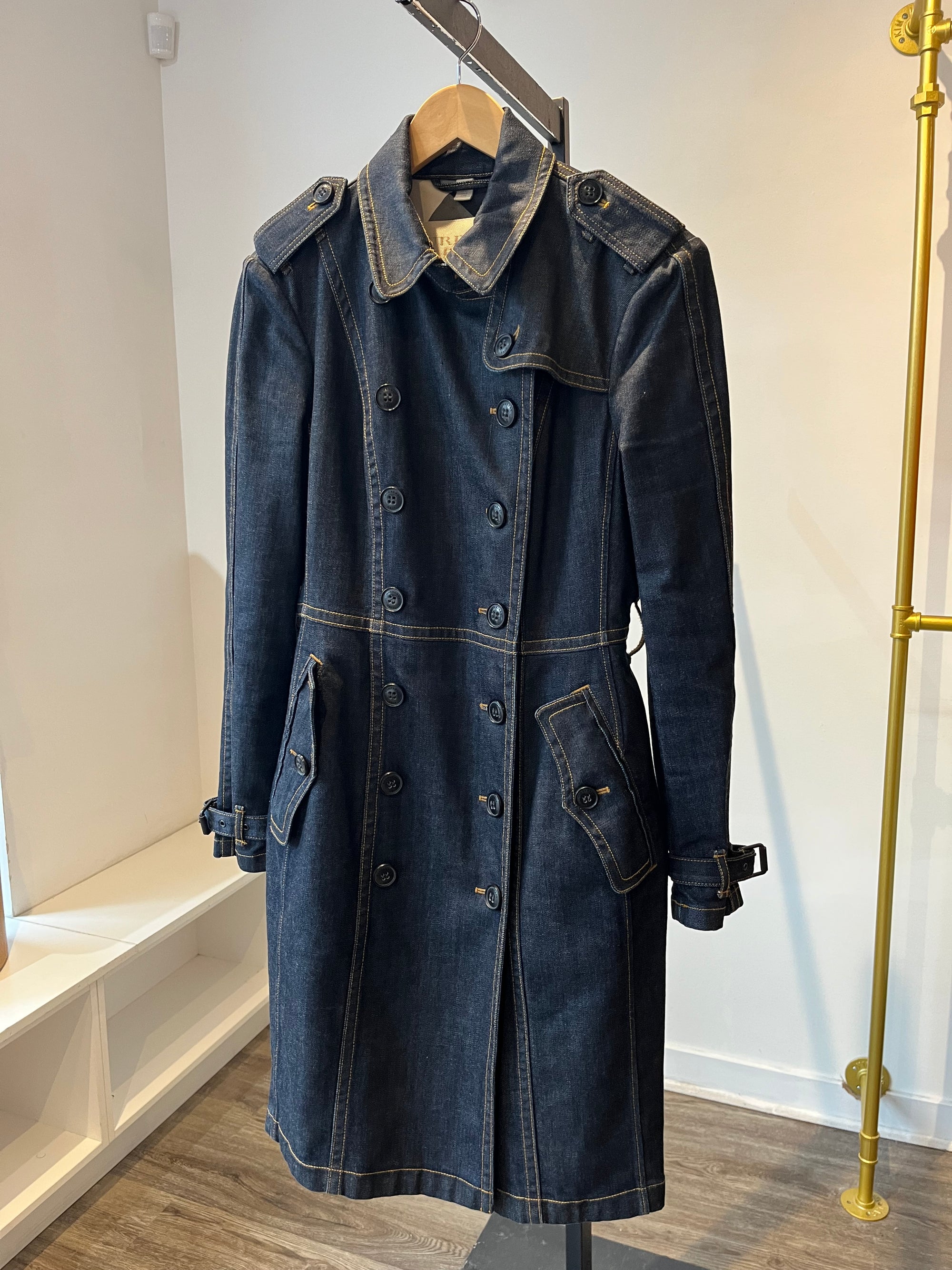 Burberry Brit denim trench coat, 10