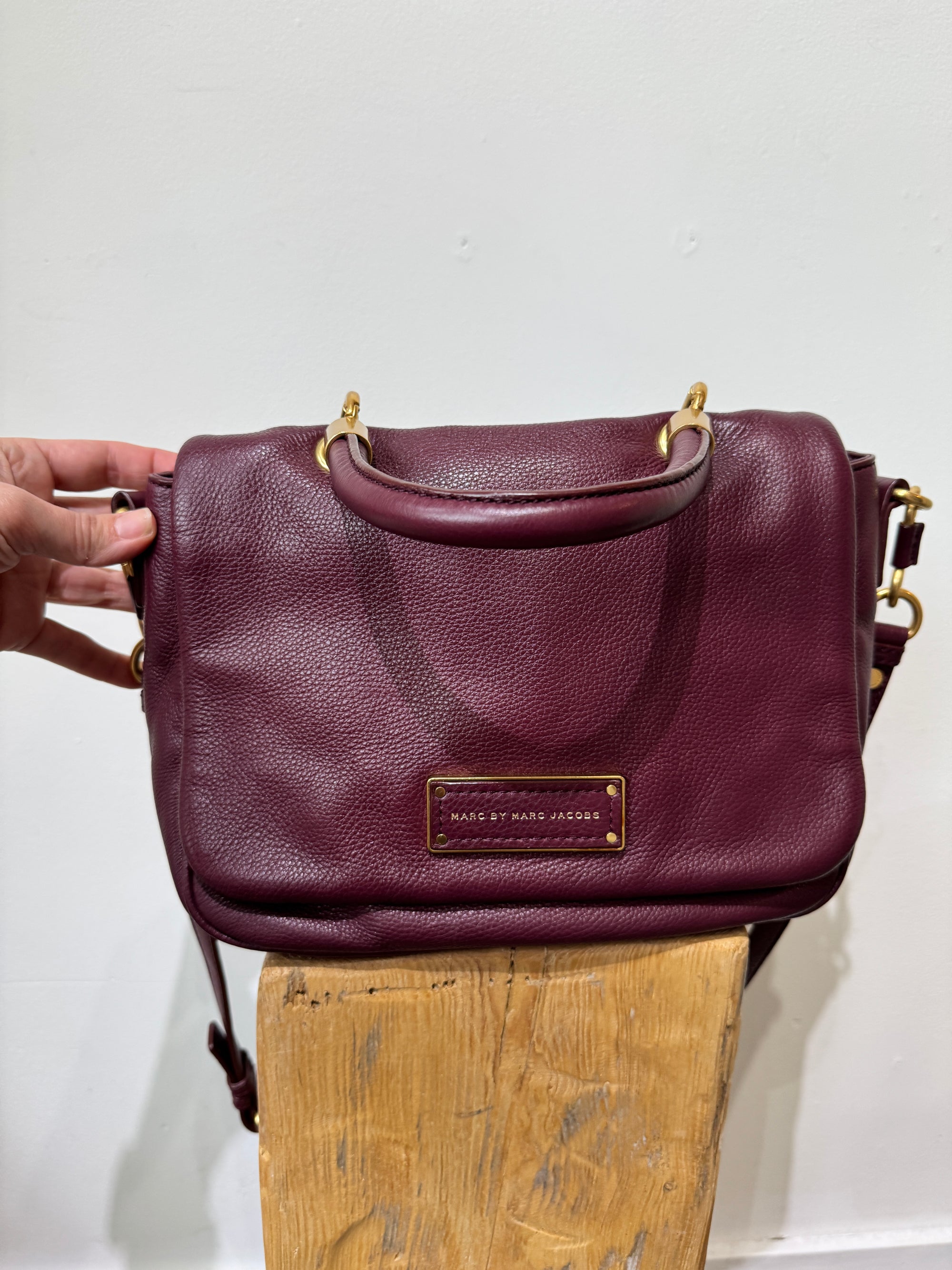 Marc by Marc Jacobs Top Handle Crossbody Handbags Burgundy