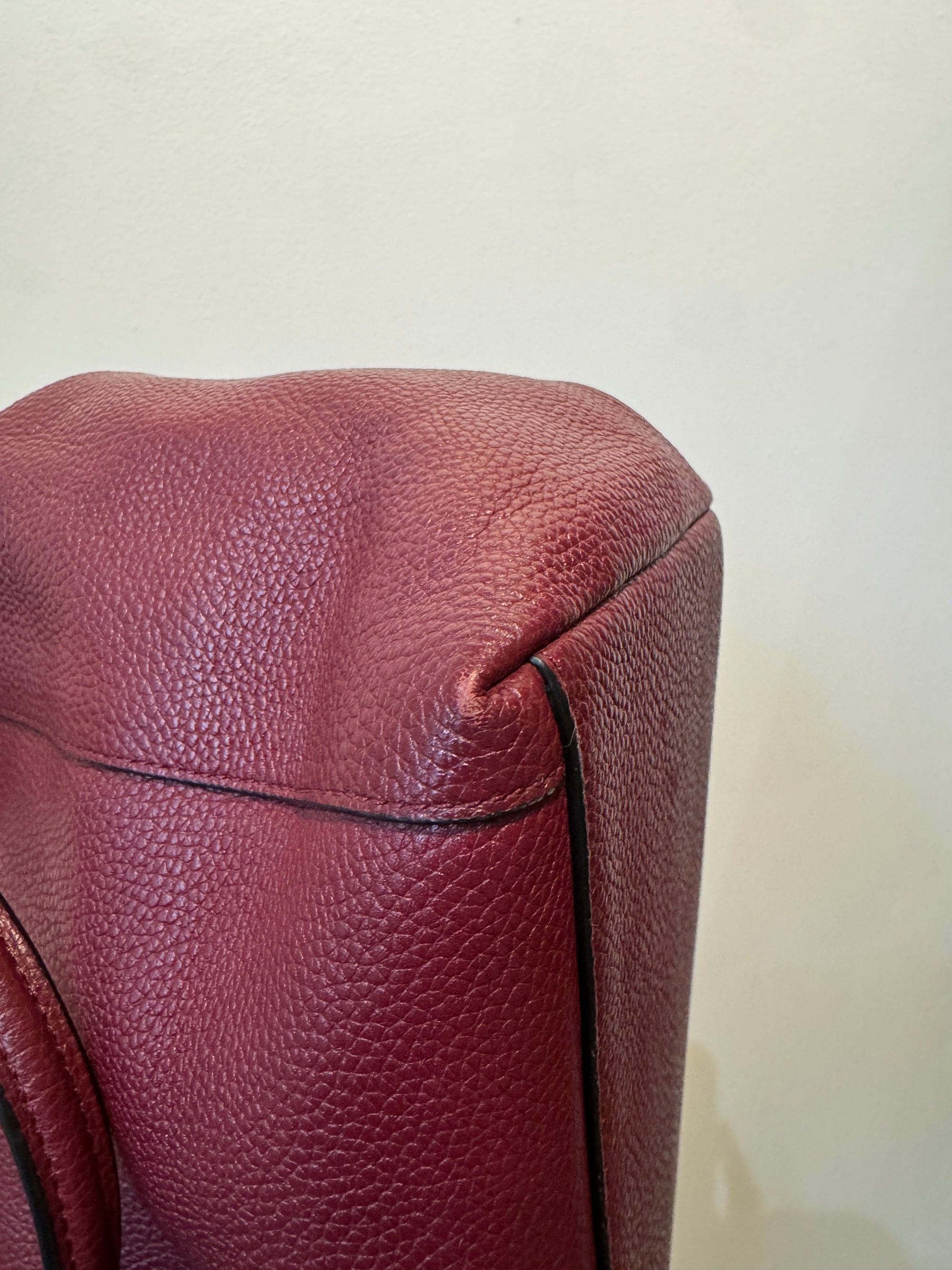 Coach Dual Strap Handbag, Burgundy