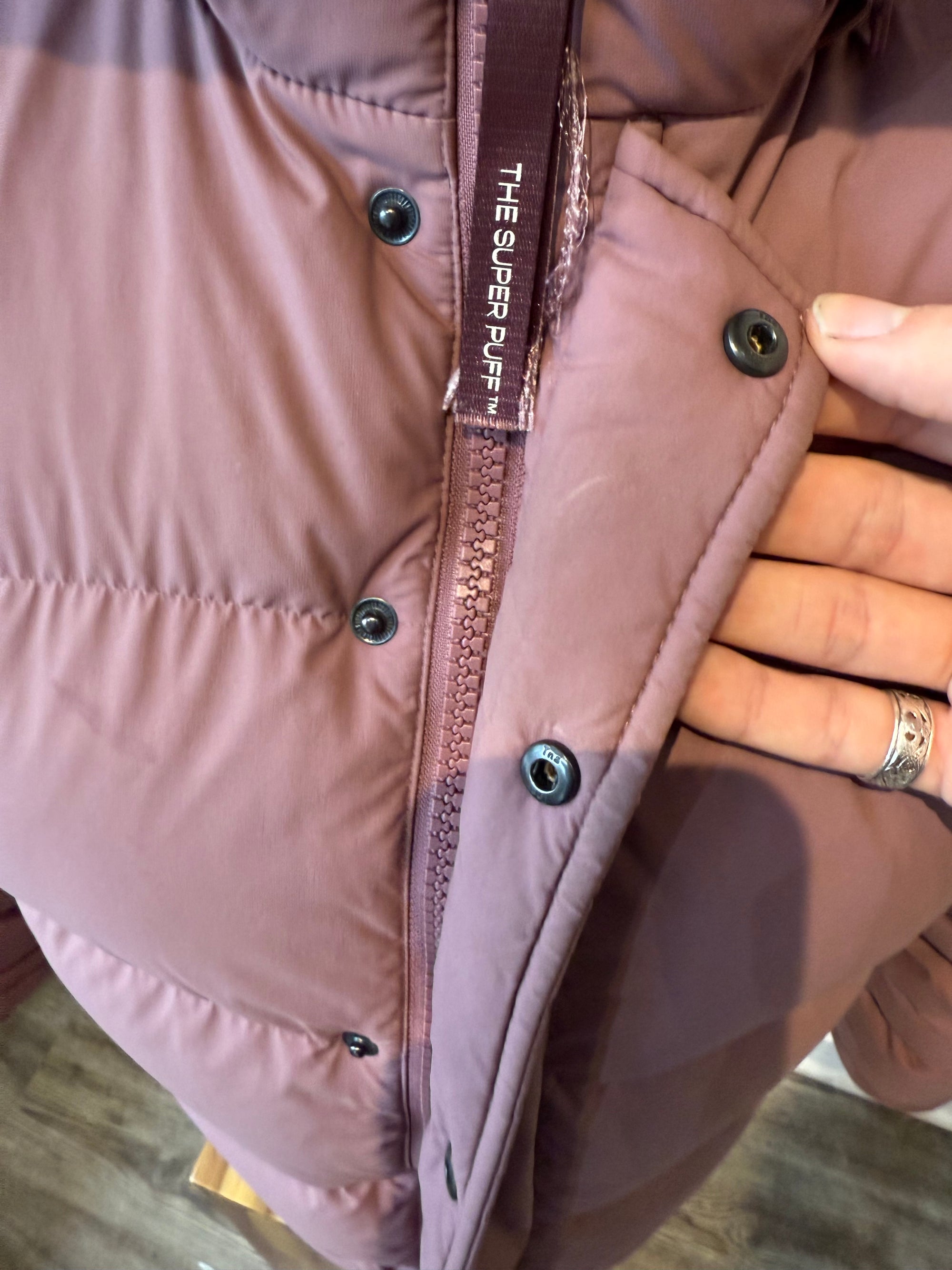 TNA Super Puff Coat, Plum, XS