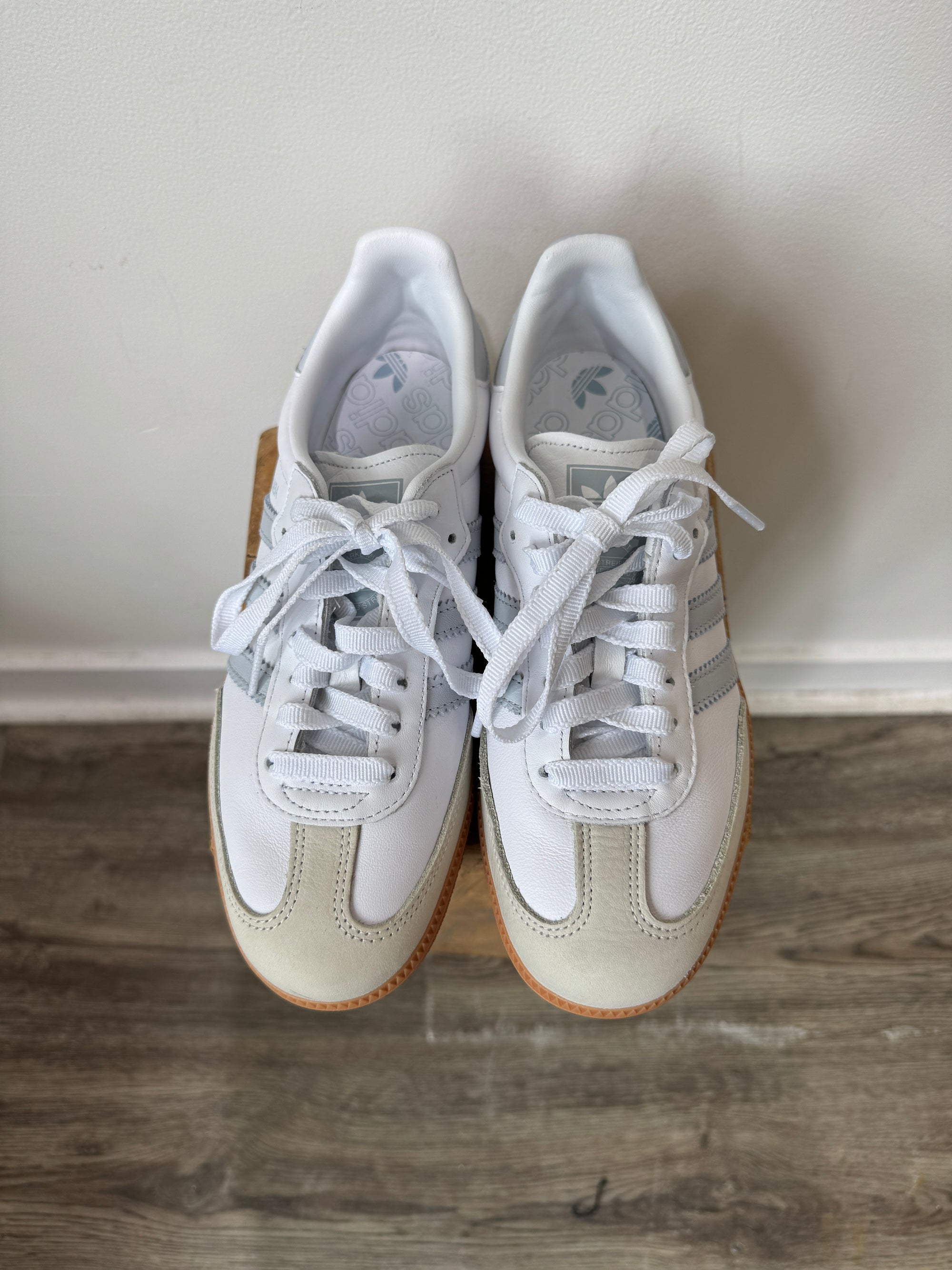 Adidas Samba, White/Blue, 7
