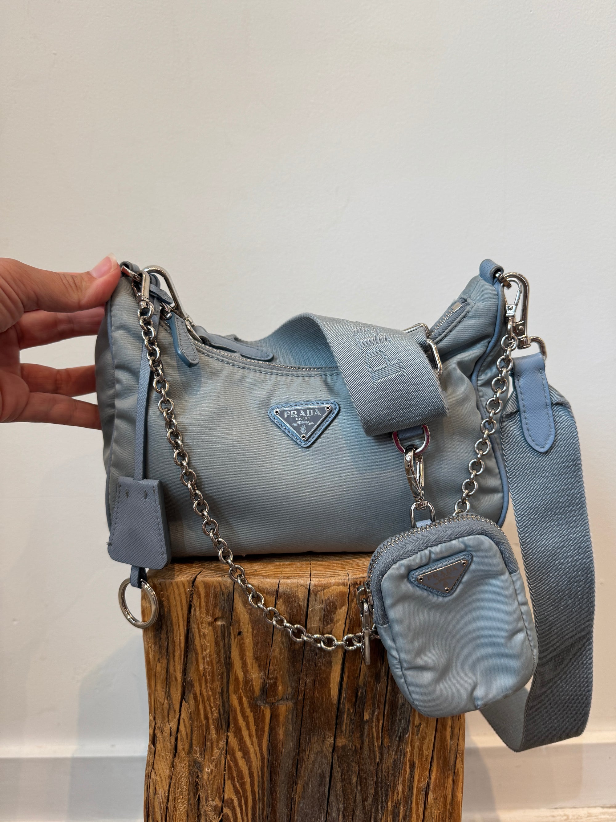 Prada Tessuto Re Edition 2005 nylon crossbody bag, Blue