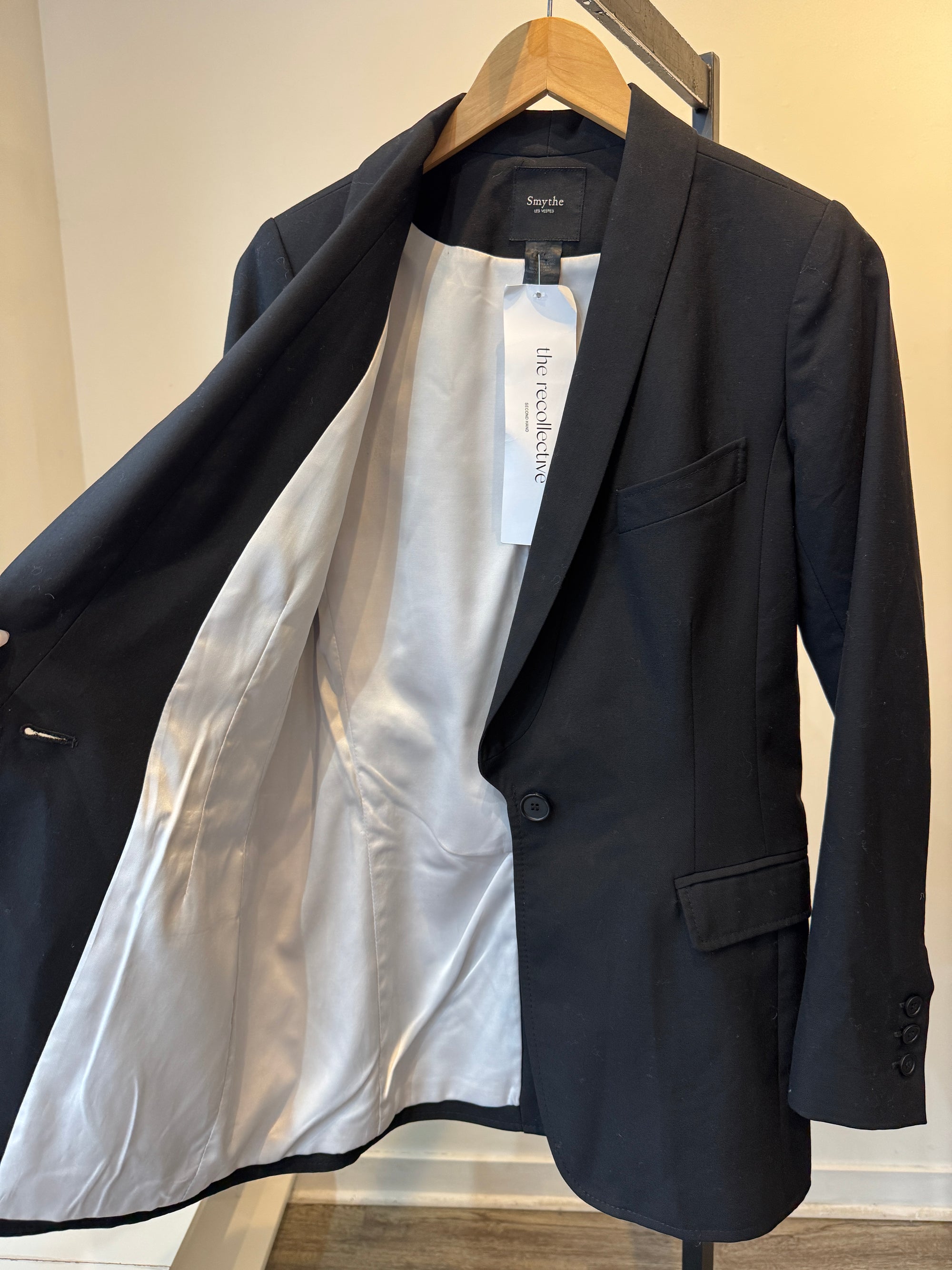 Smythe single breasted blazer, Black, 8