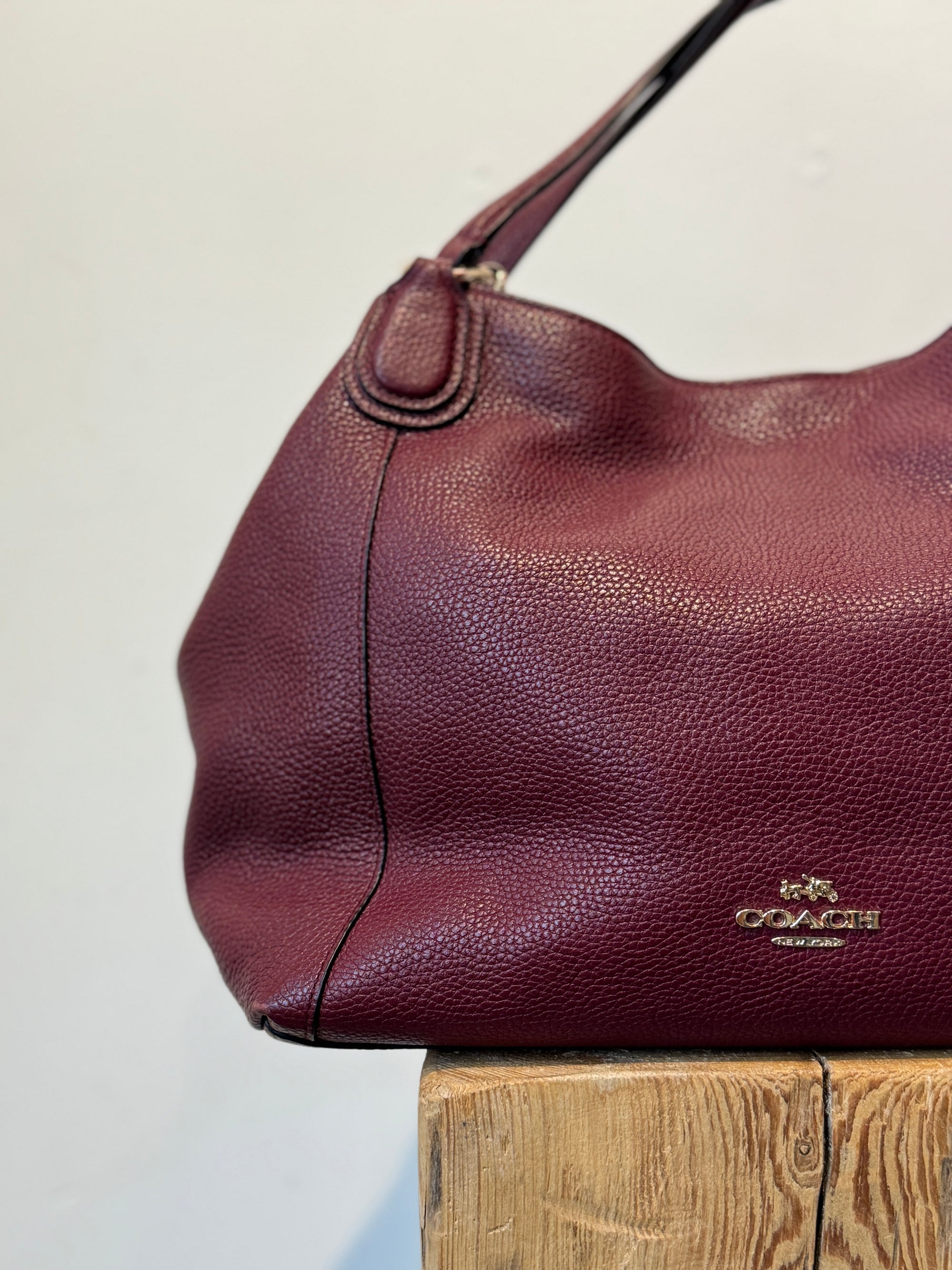 Coach Dual Strap Handbag, Burgundy