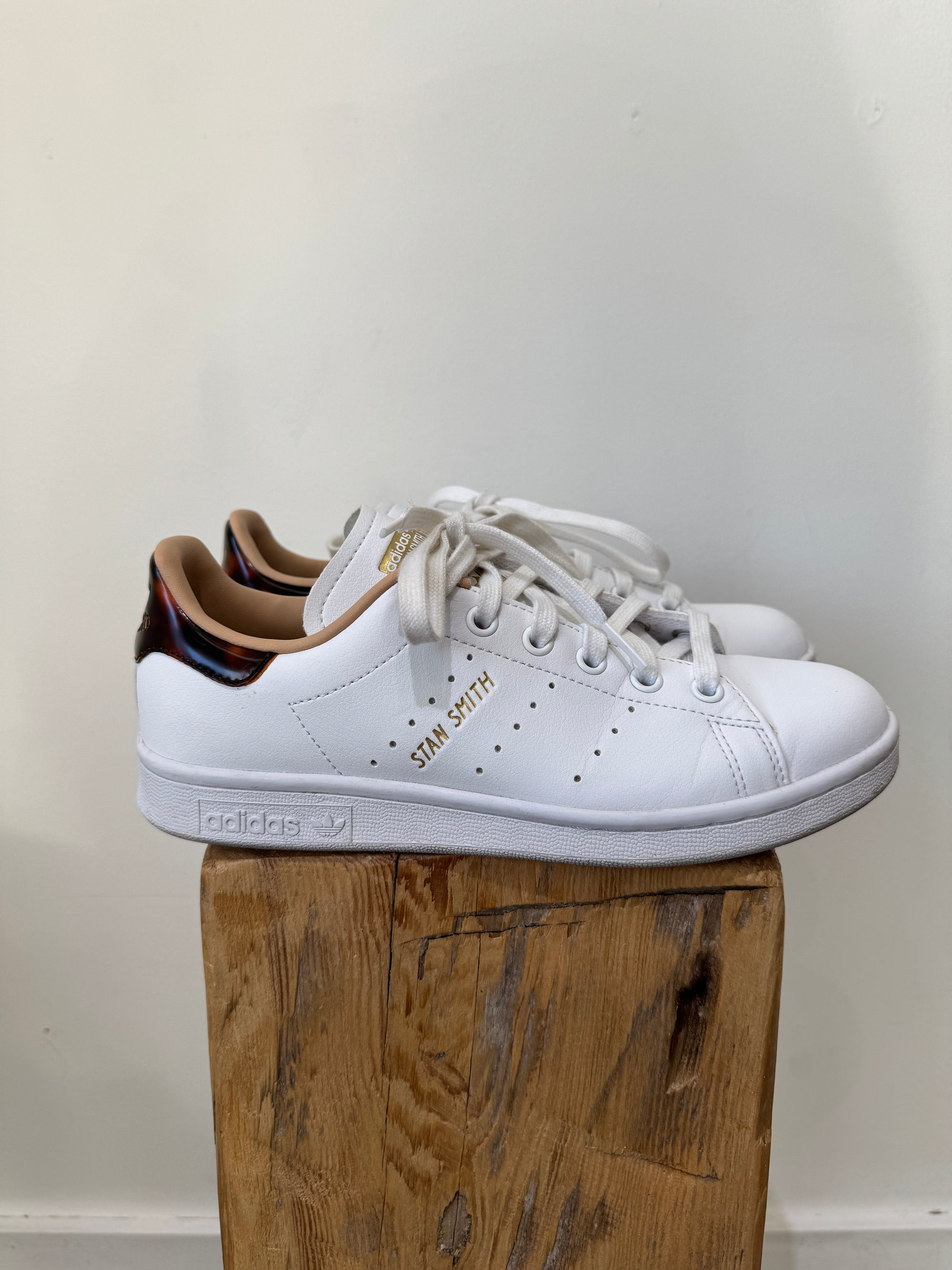 Adidas x Stan Smith White Pale Nude, White Leopard - The Recollective Adidas x Stan Smith White Pale Nude, White Leopard - The Recollective