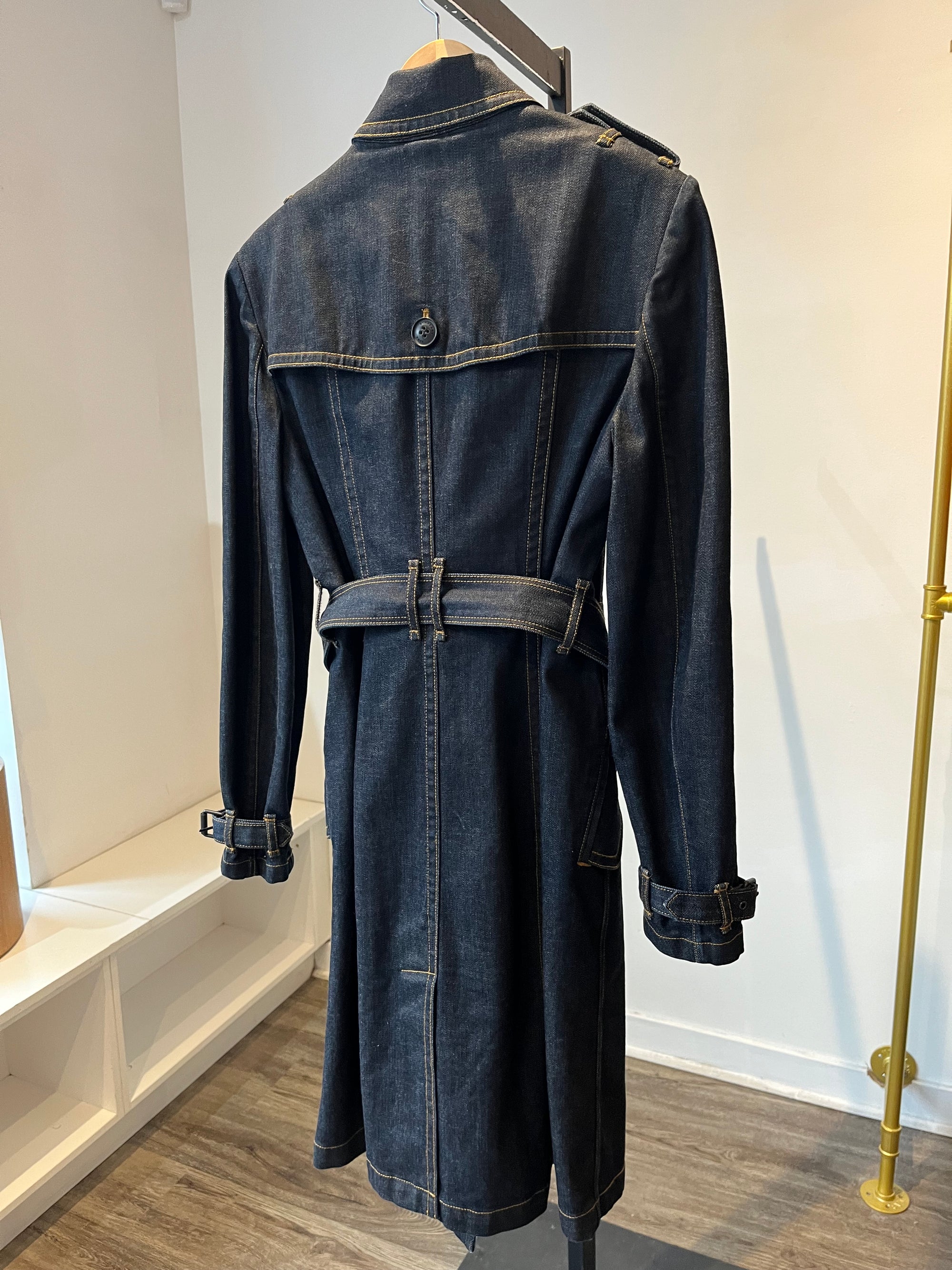 Burberry Brit denim trench coat, 10