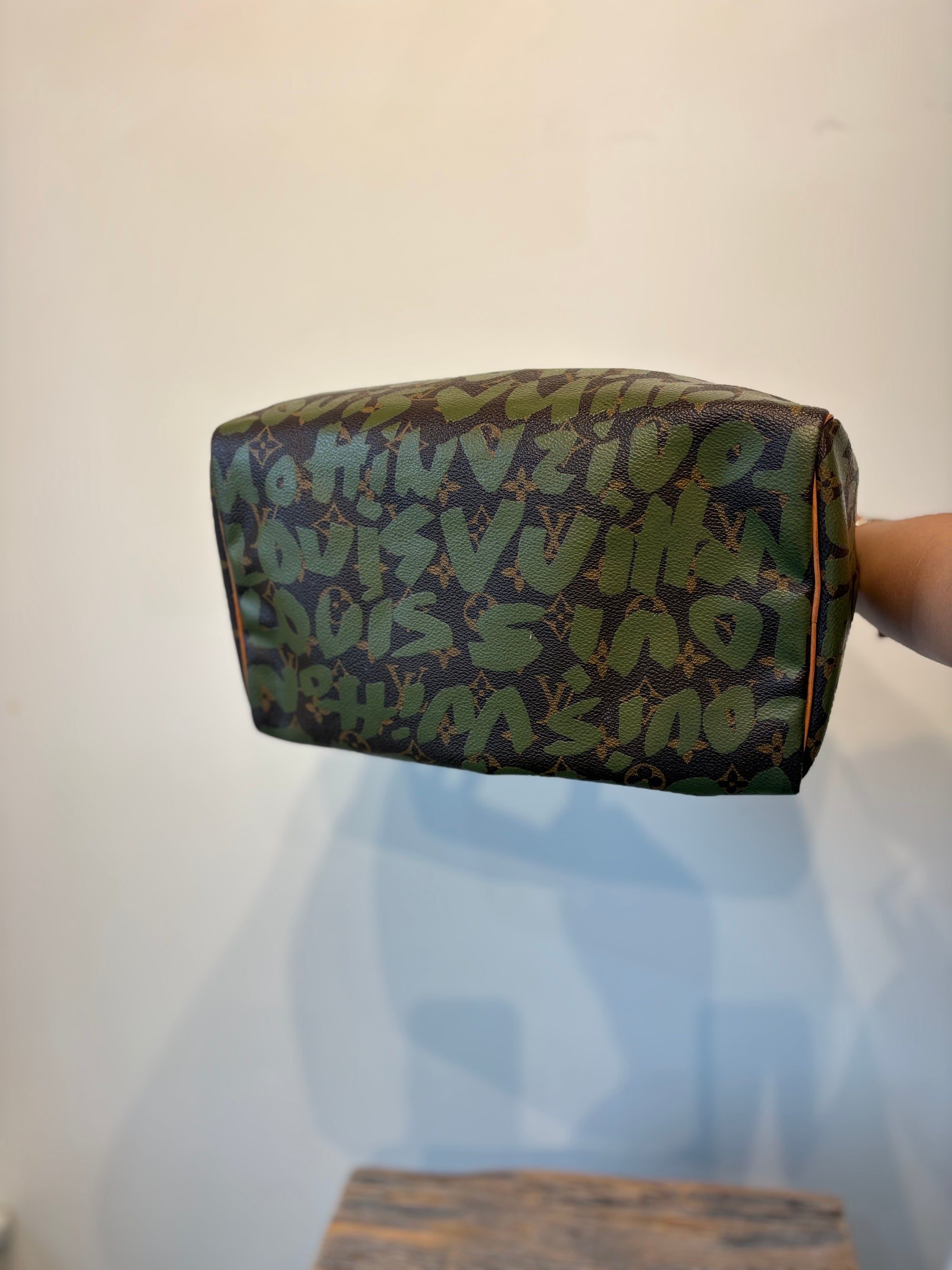 Louis Vuitton x Stephen Sprouse 2001 Speedy 30, brown/dark green
