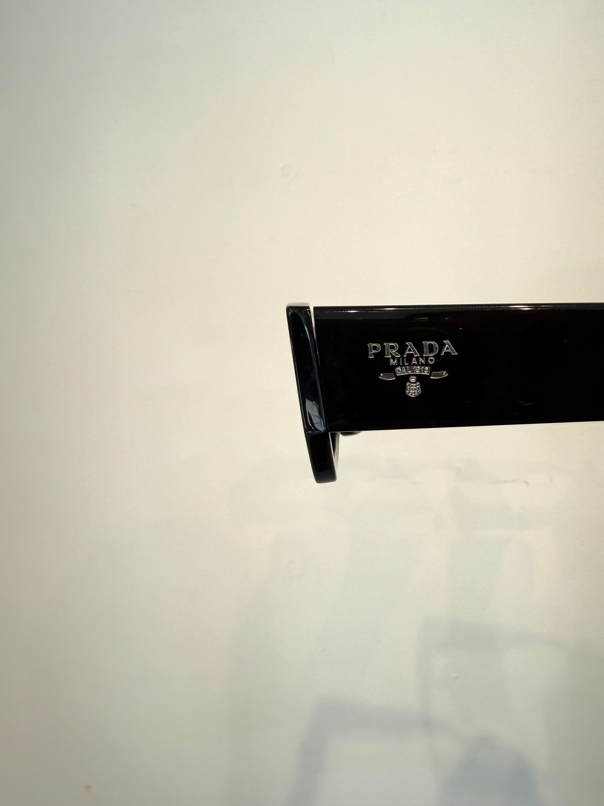 Prada Logo Rectangular Sunglasses, Black