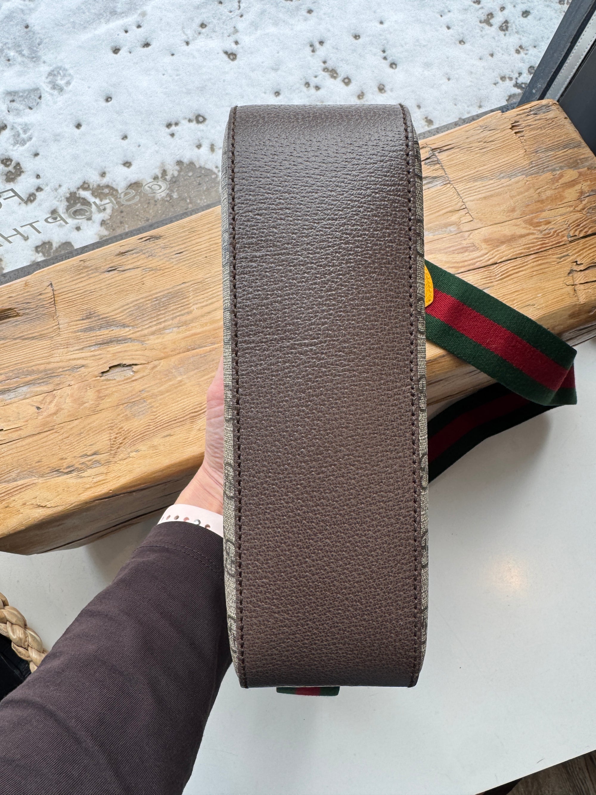 Gucci Neo Vintage GG Supreme Shoulder Bag,  Monogram Brown