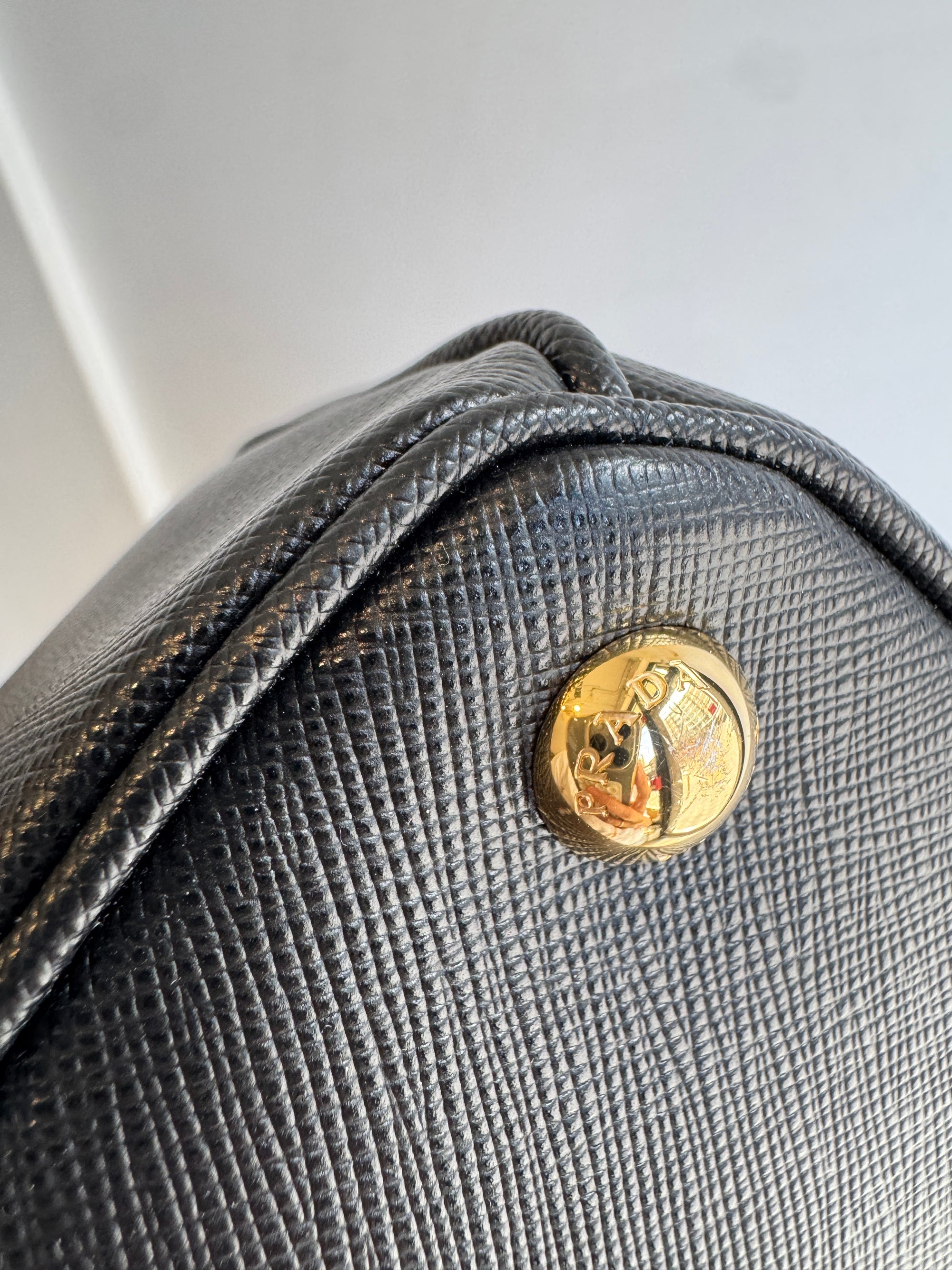 Prada Galleria Large Saffiano Leather Handbag, 2022, Black